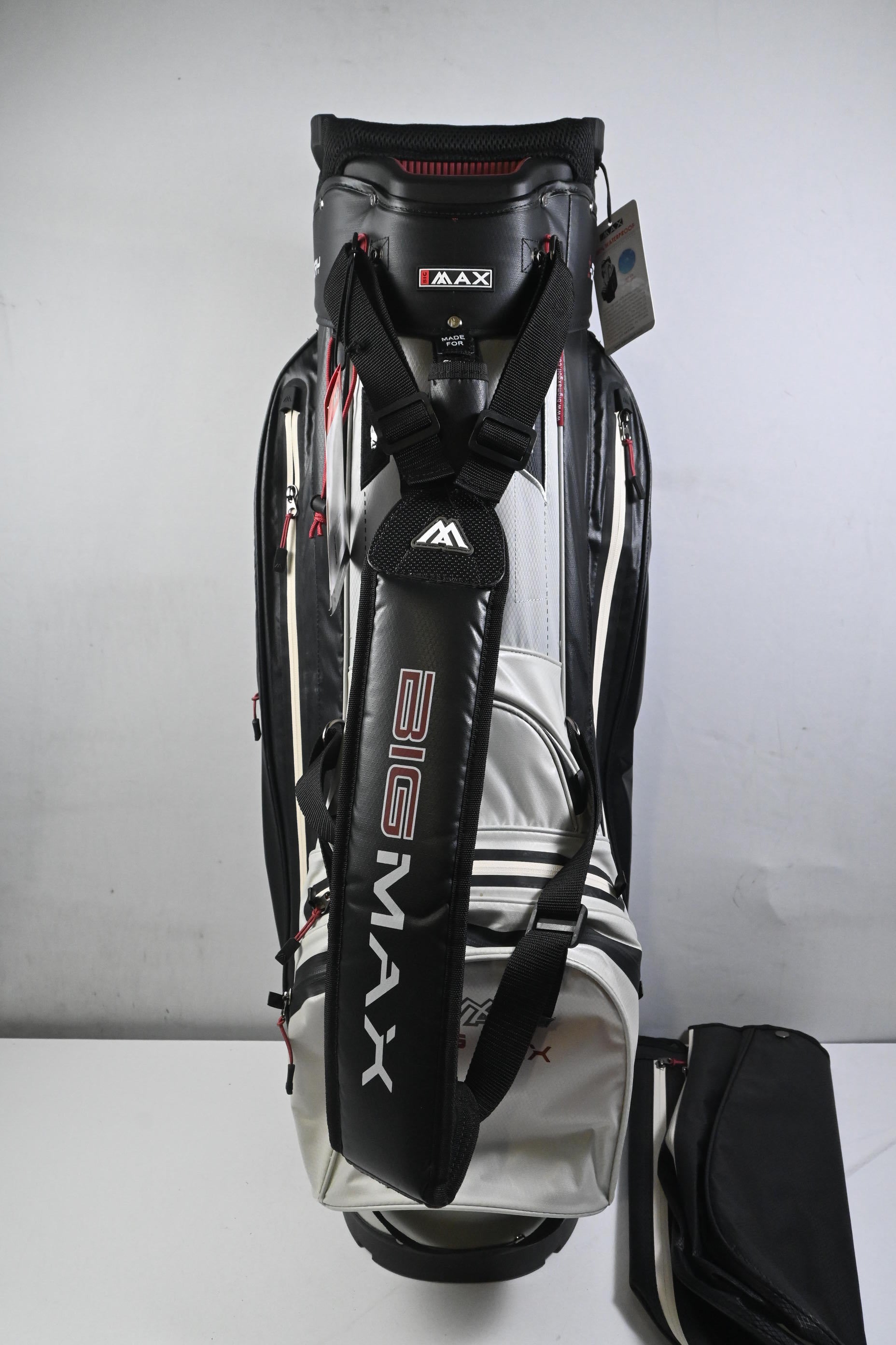 Big Max 360 Aqua Cart Bag / 15-Way Divider / Black & White