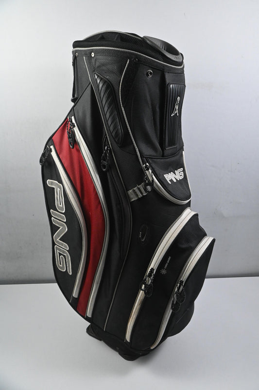 Ping Pioneer Cart Bag / 15-Way Divider / Black, Red