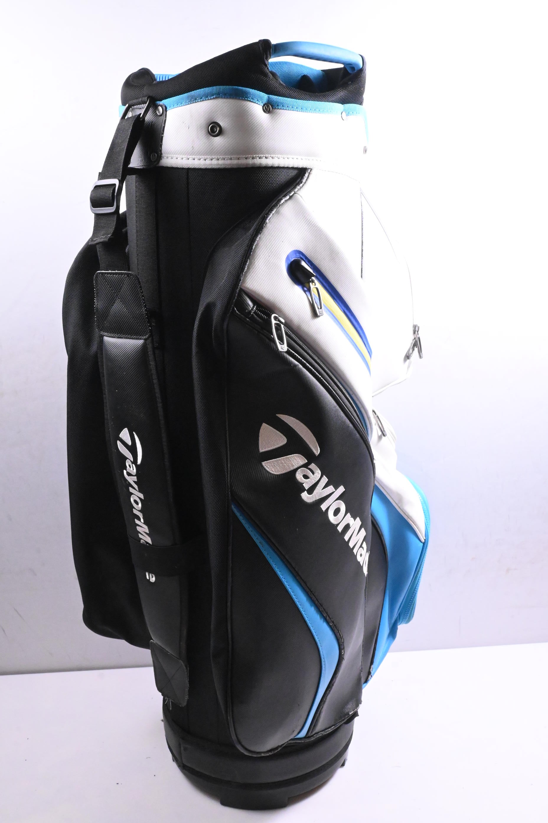 Taylormade Cart Bag / 14-Way Divider / Black, White, Blue