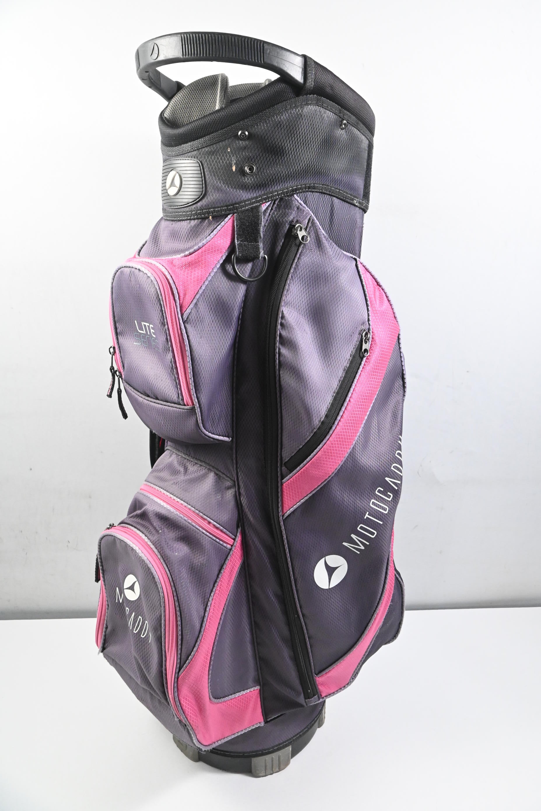 Motocaddy Lite Series Cart Bag / 14-Way Divider / Black, Grey, Pink