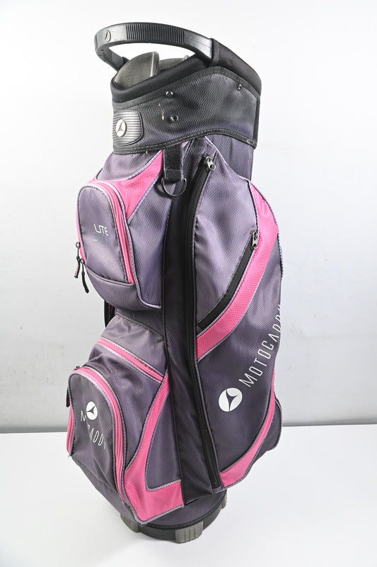 Motocaddy Lite Series Cart Bag / 14-Way Divider / Black, Grey, Pink