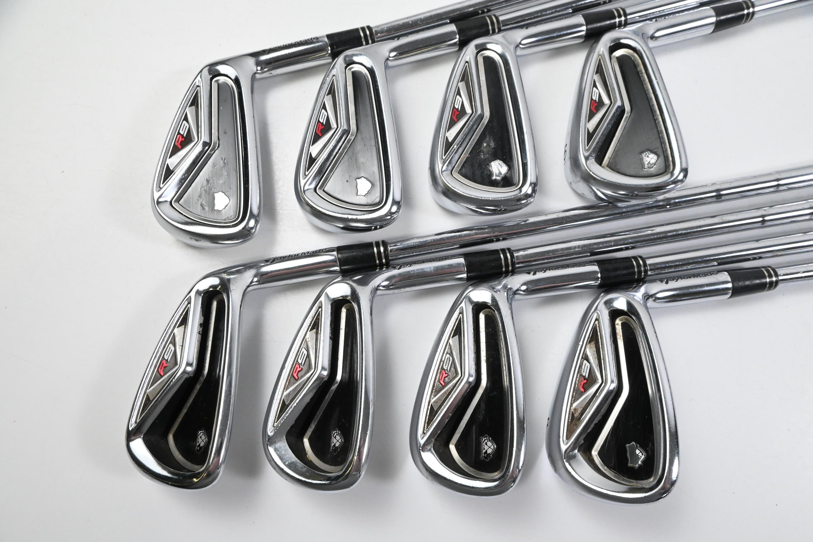 Taylormade R9 Irons / 3-PW / Stiff Flex KBS Tour Shafts