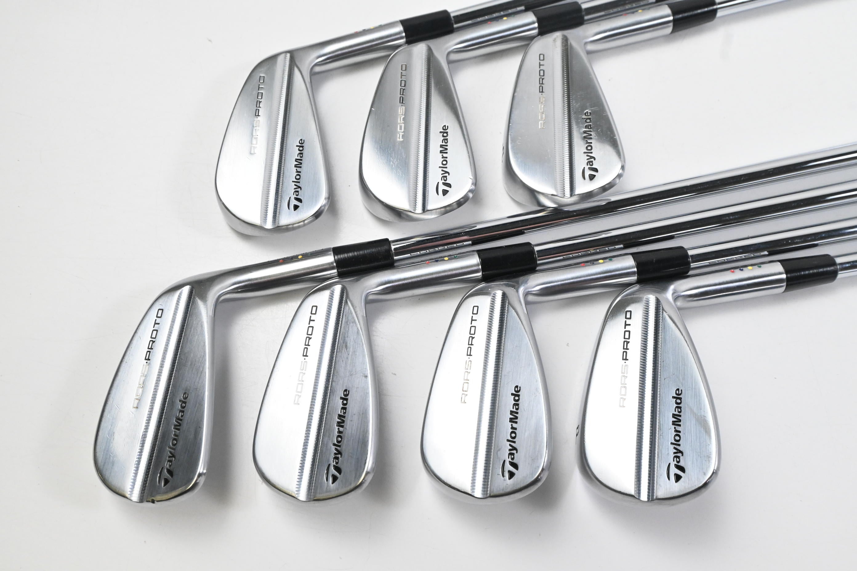 Taylormade RORS.PROTO Irons / 4-PW / Stiff Flex Project X Precision Rifle Shafts