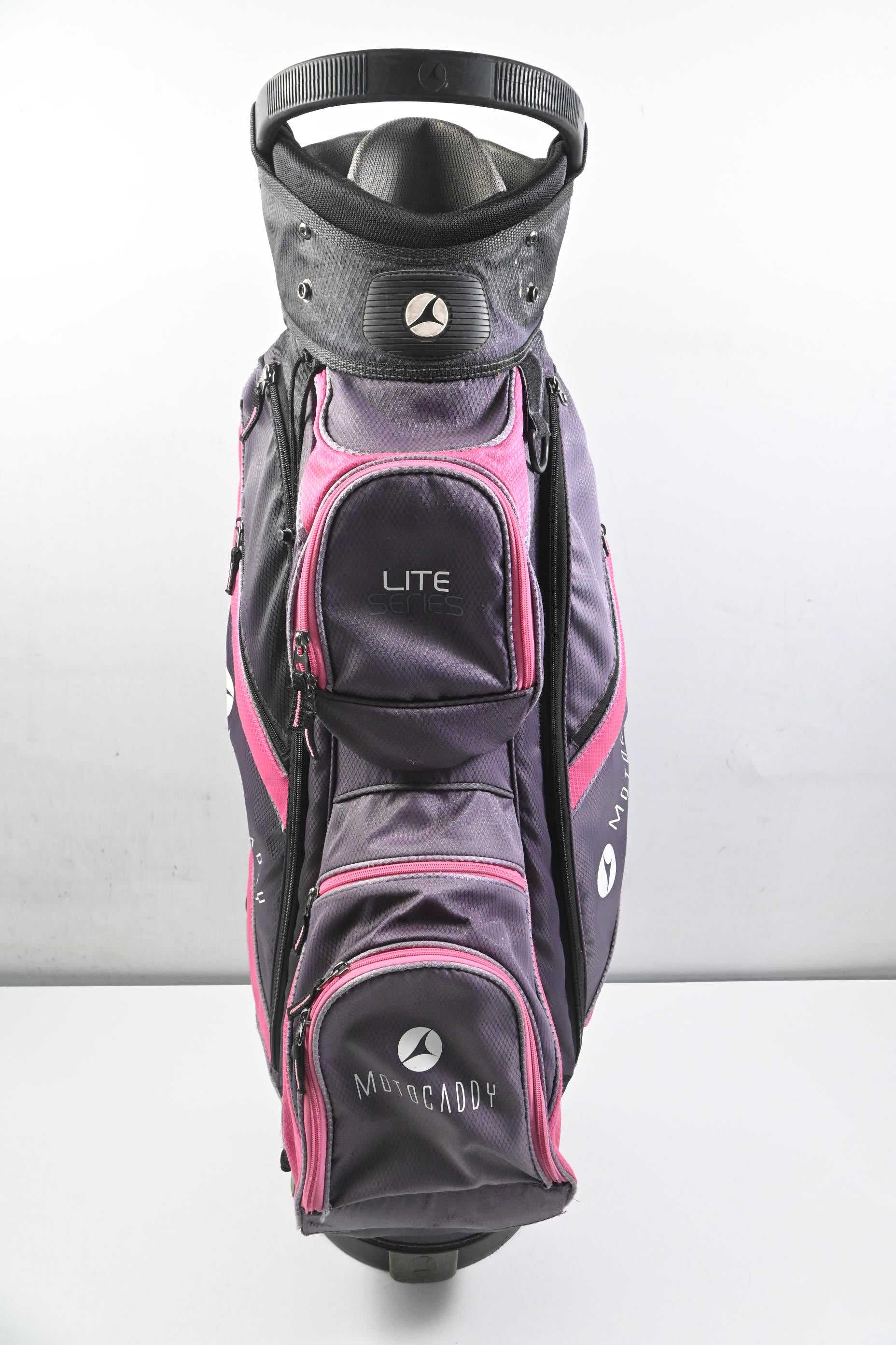 Motocaddy Lite Series Cart Bag / 14-Way Divider / Black, Grey, Pink