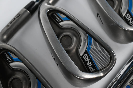 Ping GMax Irons / 5-PW+SW / Blue Dot / Stiff Flex Steel Shafts