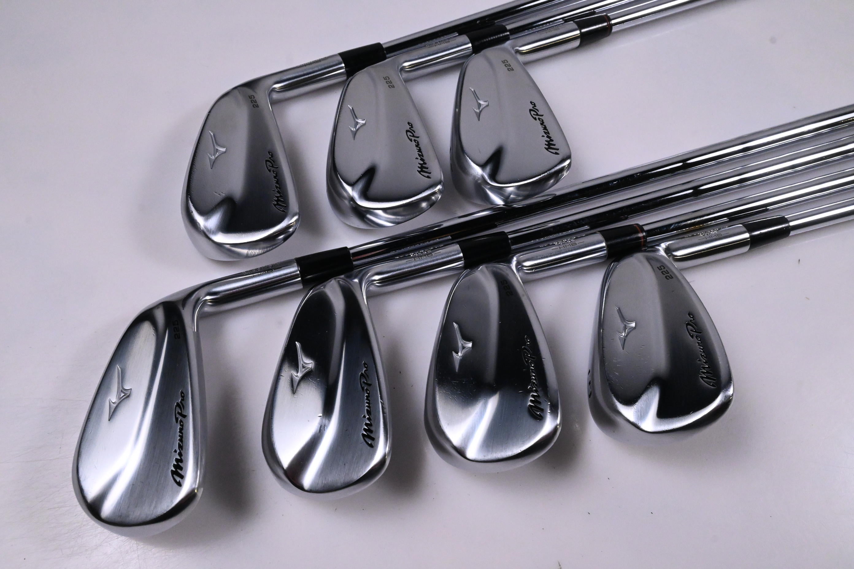 Mizuno Pro 225 Irons / 5-PW+GW / Stiff Flex KBS $-Taper Lite 100 Shafts