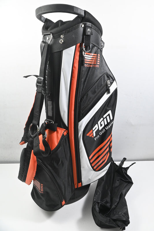 Pro GolfMaster Stand Bag / 14-Way Divider / Black, White, Orange