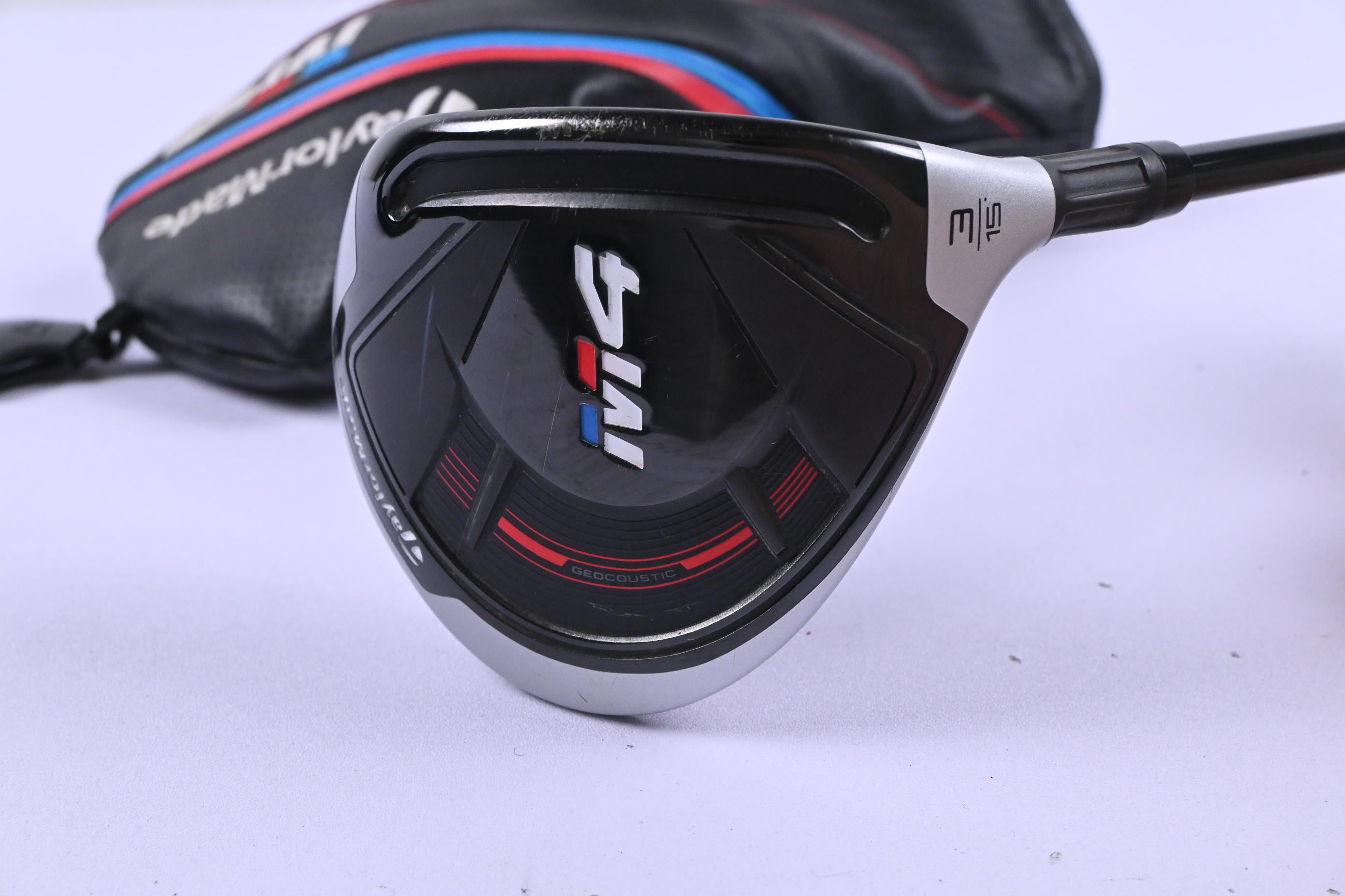 Taylormade M4 #3 Wood / 15 Degree / Stiff Flex Fujikura Atmos Red 6 Shaft