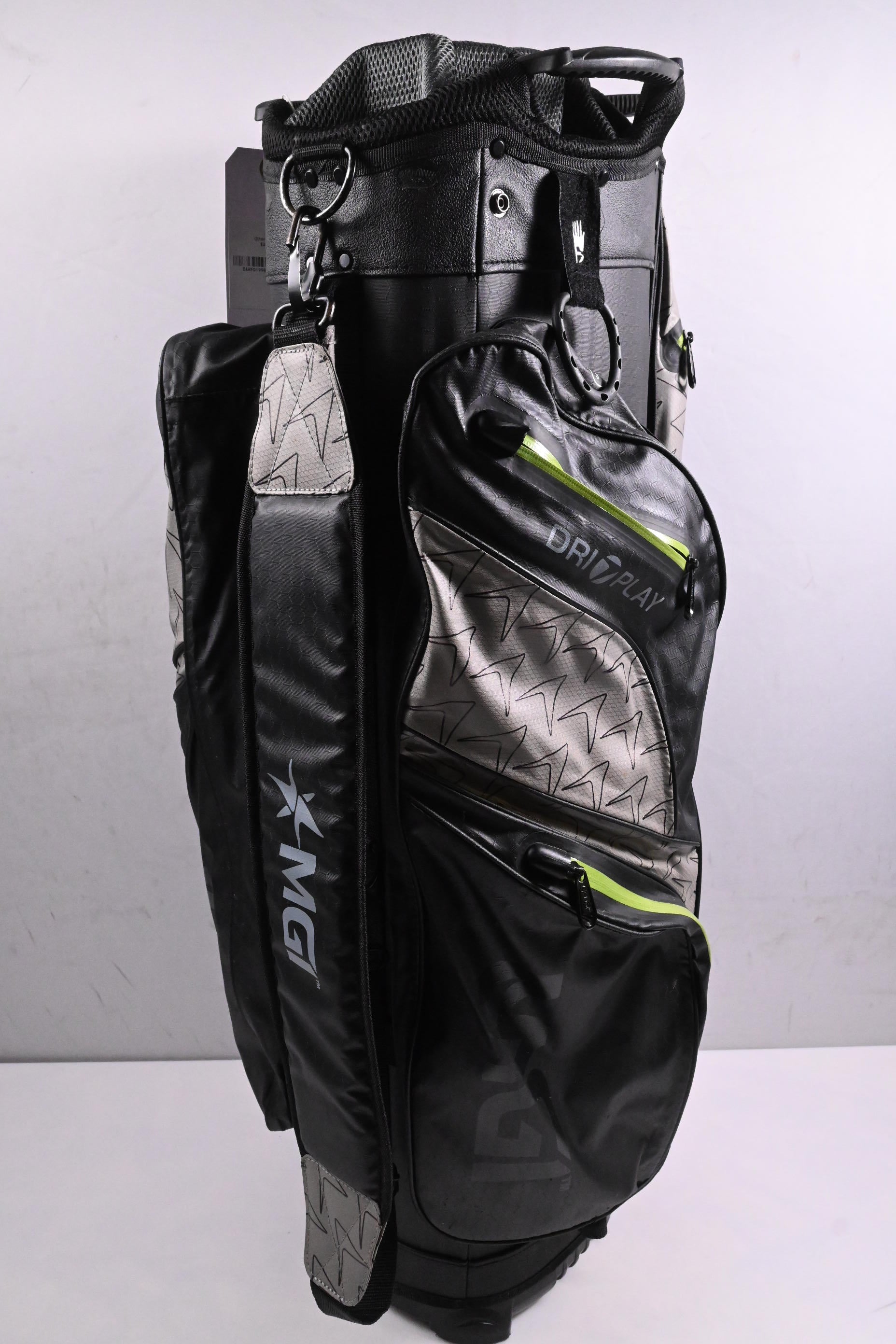MGI Dri Play Cart Bag / 14-Way Divider / Black, Grey