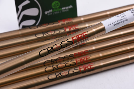 True Temper CrossFire Iron Shafts / X-Flex / .355&quot; Tips / Uncut / Set of 8