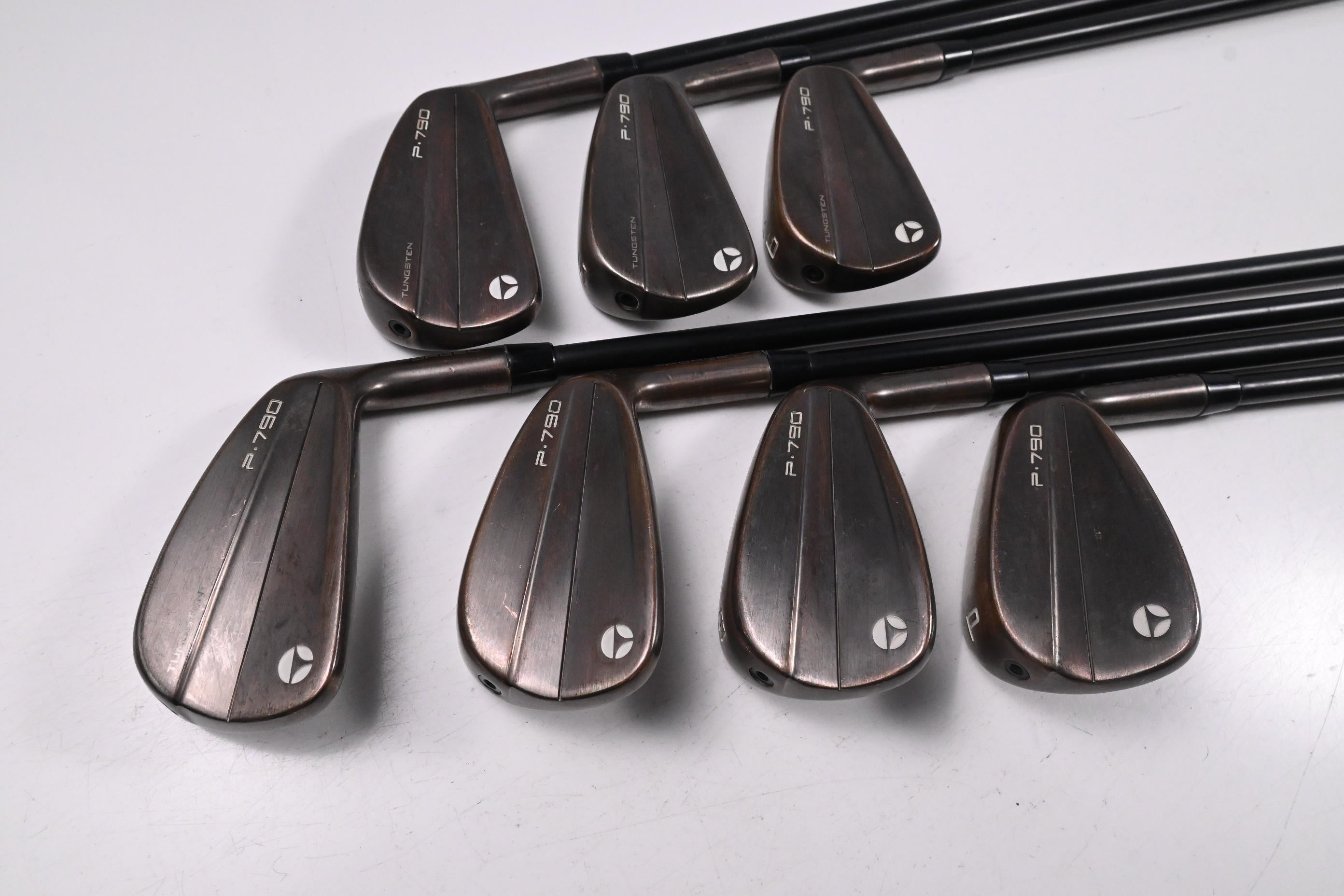Taylormade P790 Aged Copper Irons / 4-PW / Stiff Flex KBS PGI 80 Shafts
