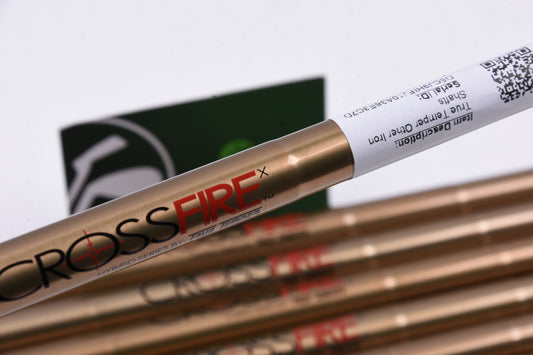 True Temper CrossFire Iron Shafts / X-Flex / .355&quot; Tips / Uncut / Set of 8