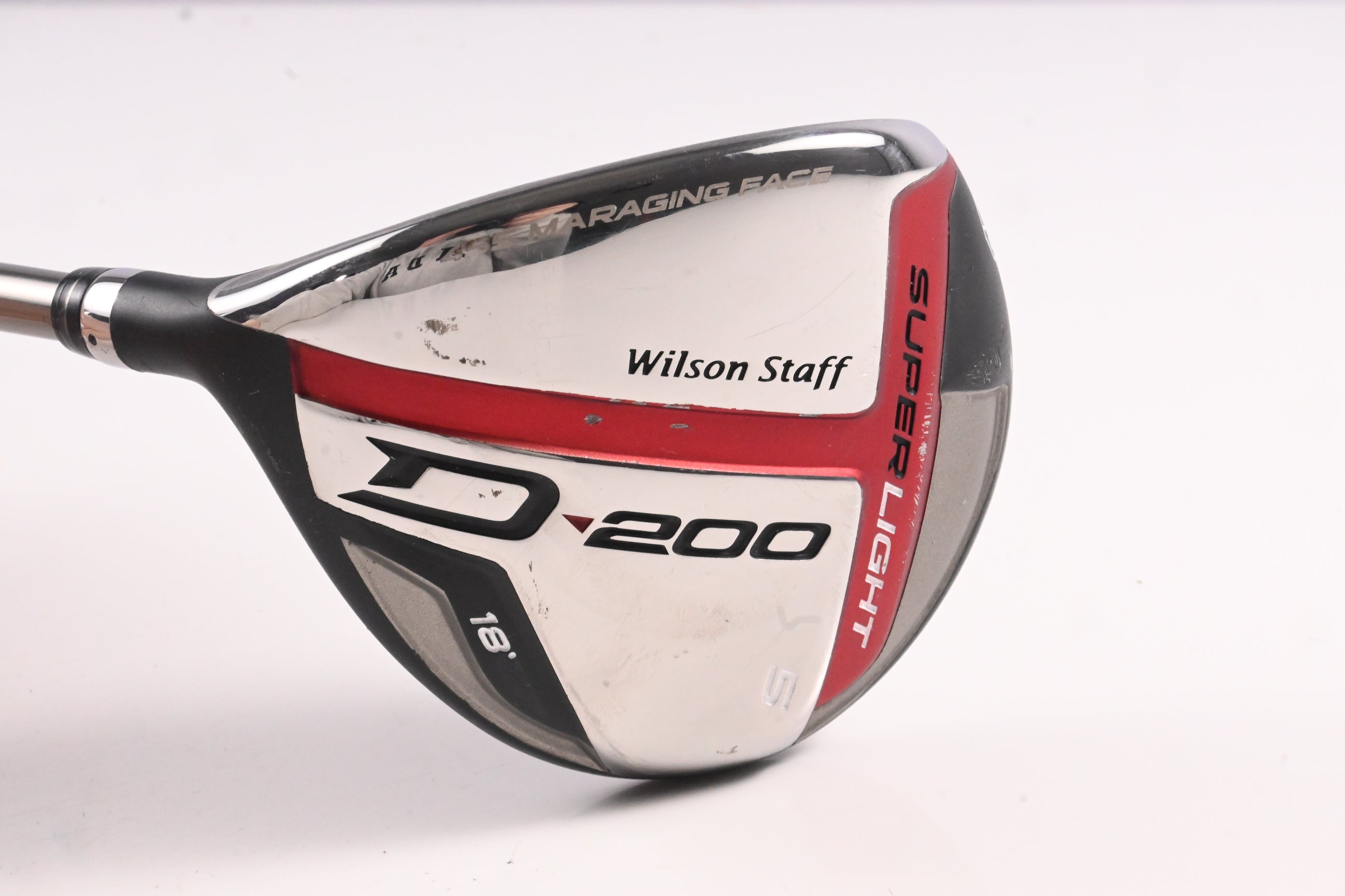 Left Hand Wilson Staff D200 #5 Wood / 18 Degree / Senior Flex Elements Chrome 49