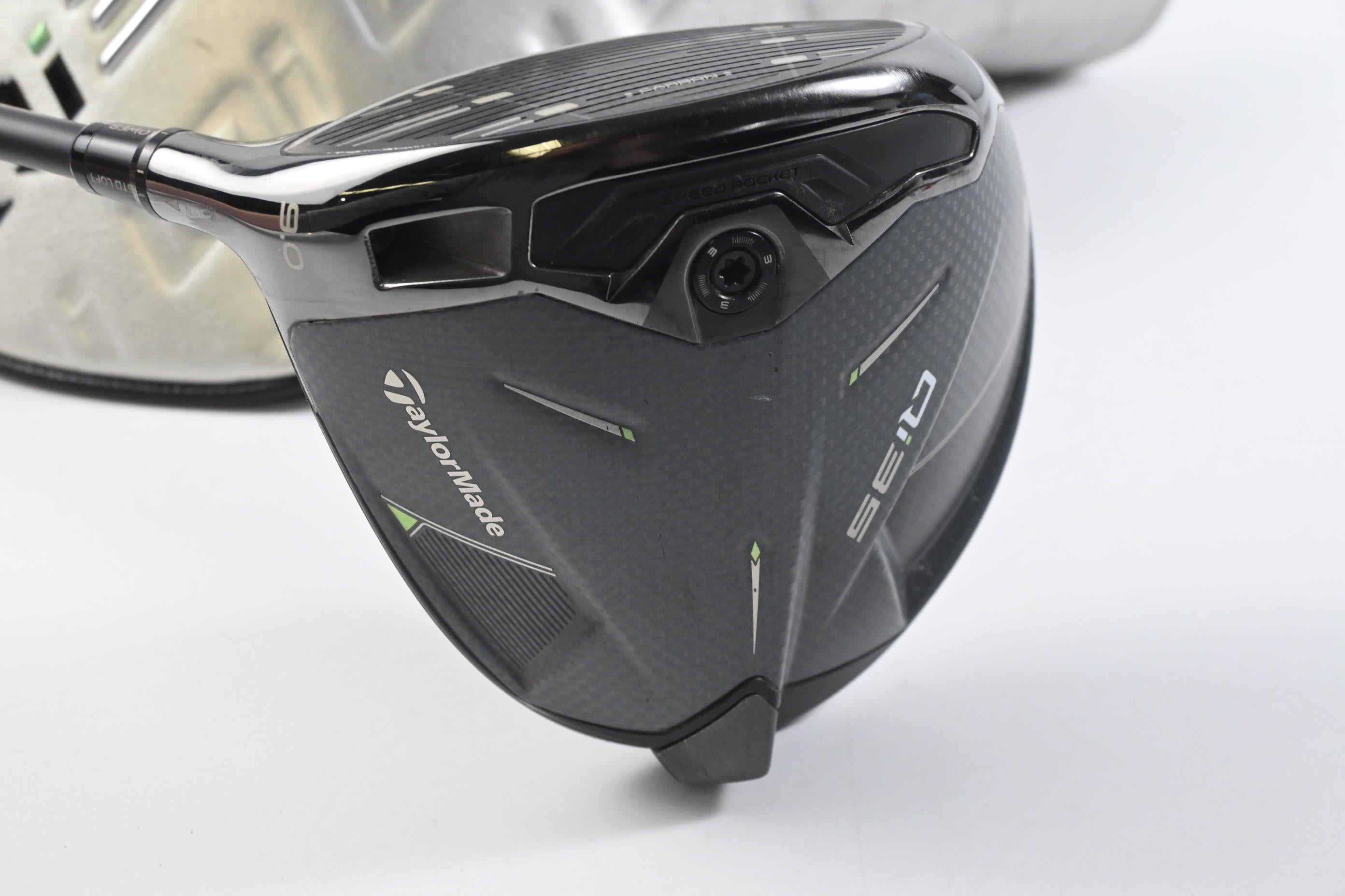 Left Hand Taylormade Qi35 Driver / 9 Degree / Stiff Flex Kai'li Dark Waves Black