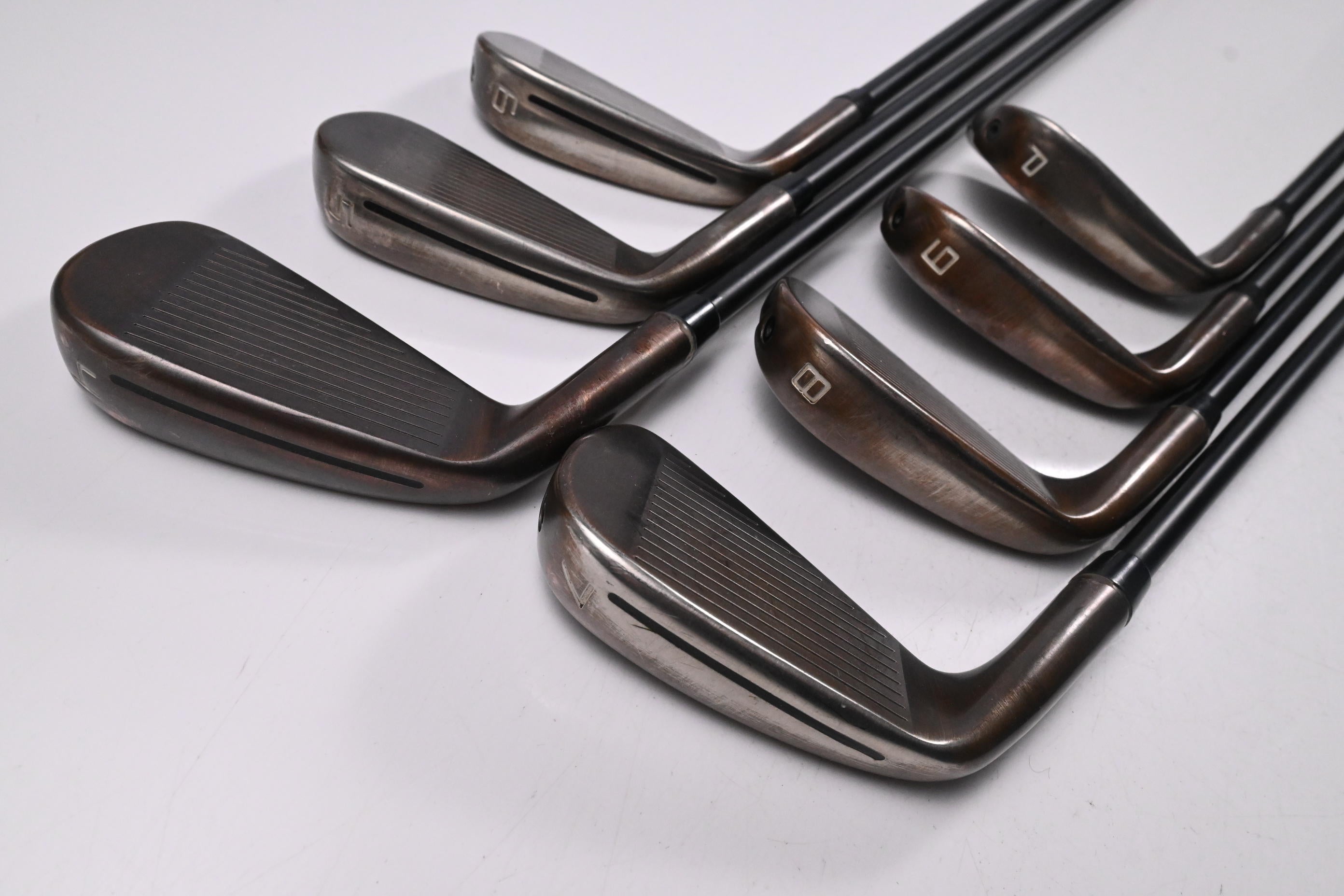 Taylormade P790 Aged Copper Irons / 4-PW / Stiff Flex KBS PGI 80 Shafts