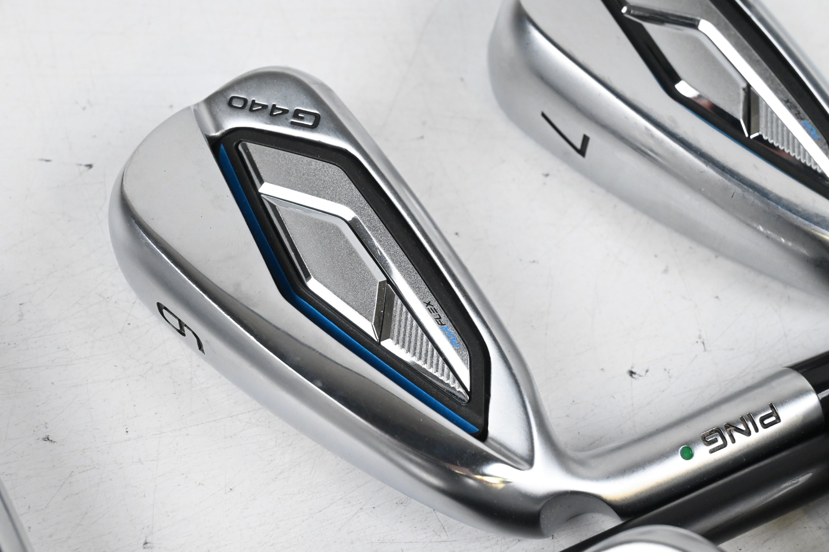 Left Hand Ping G440 Irons / 5-PW / Green Dot / Regular Flex Ping Alta CB AWT