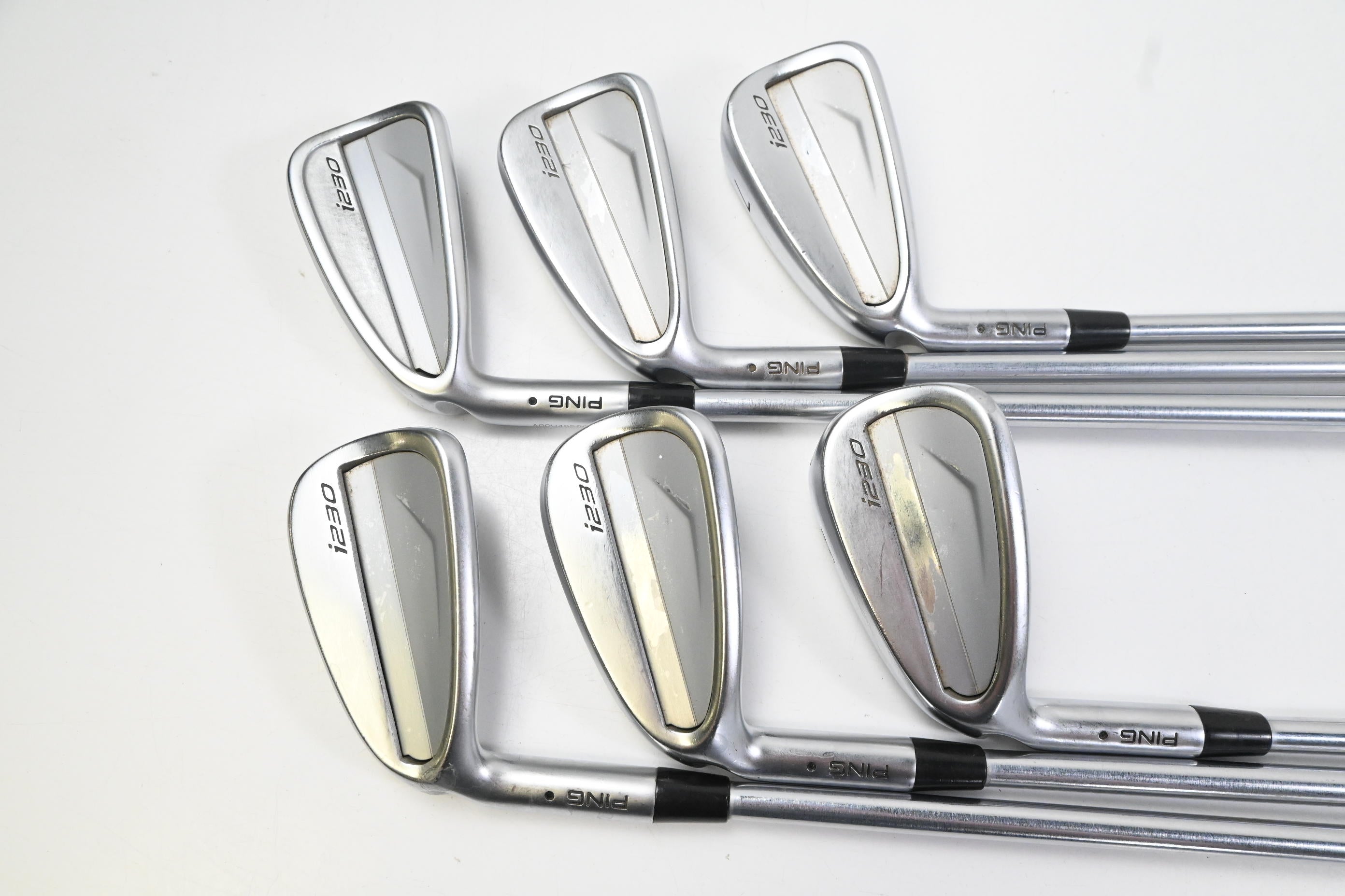 Left Hand Ping i230 Irons / 5-PW / Black Dot / Stiff Flex Project X LS 120