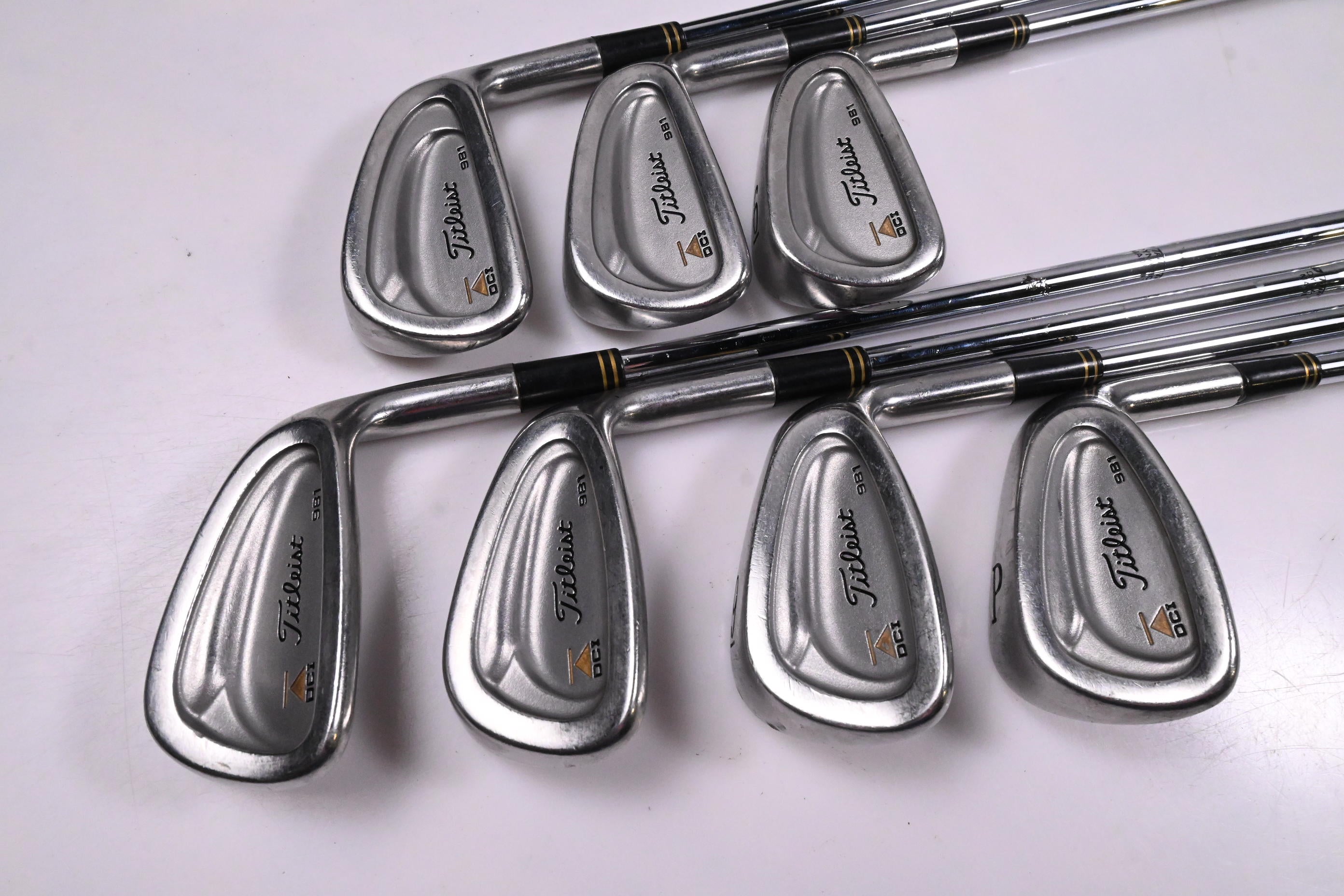 Titleist DCI 981 Irons / 4-PW / Stiff Flex Dynamic Gold S300 Shafts