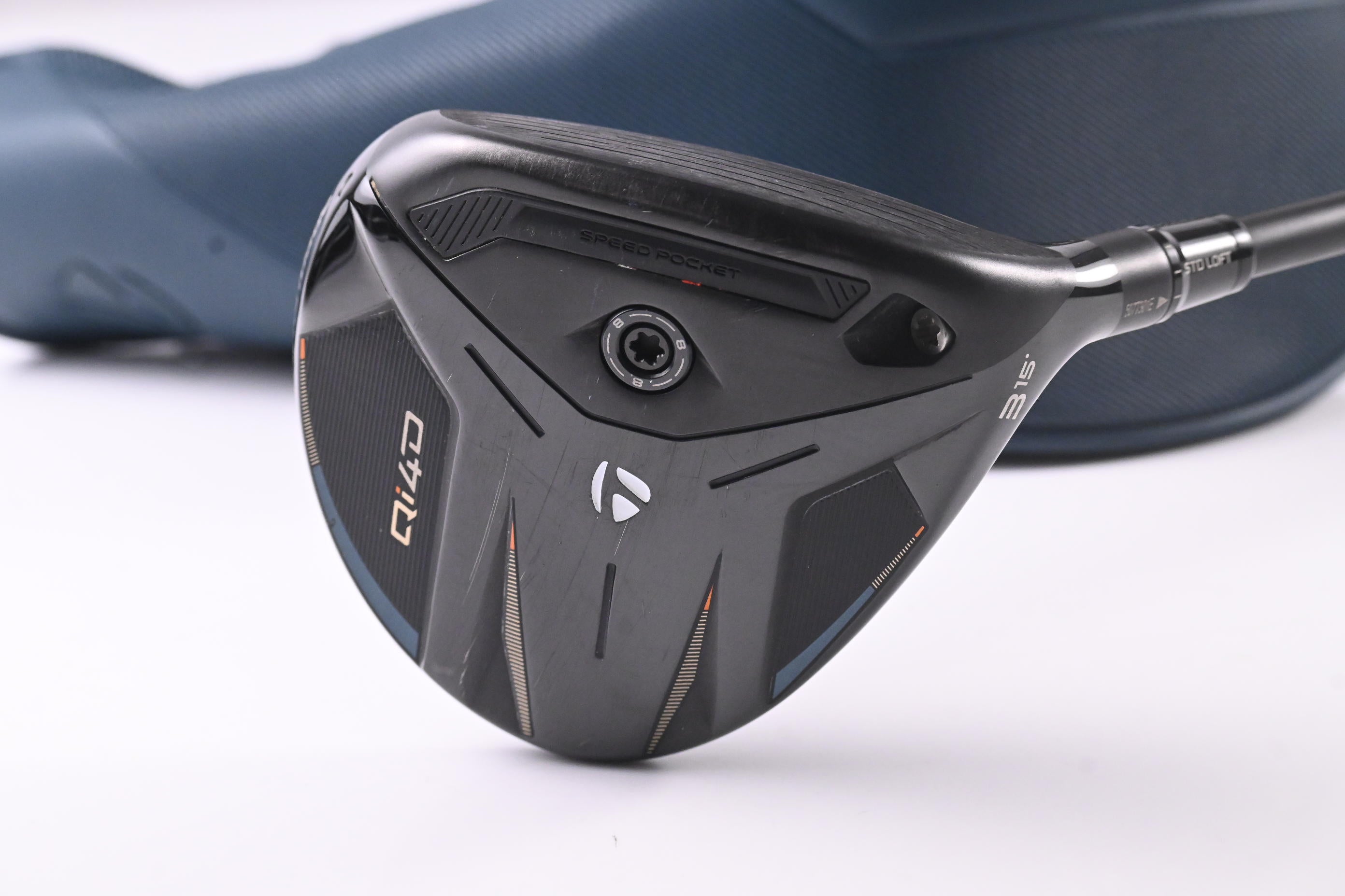 Taylormade Qi4D #3 Wood / 15 Degree / Stiff Flex REAX White 65 Shaft