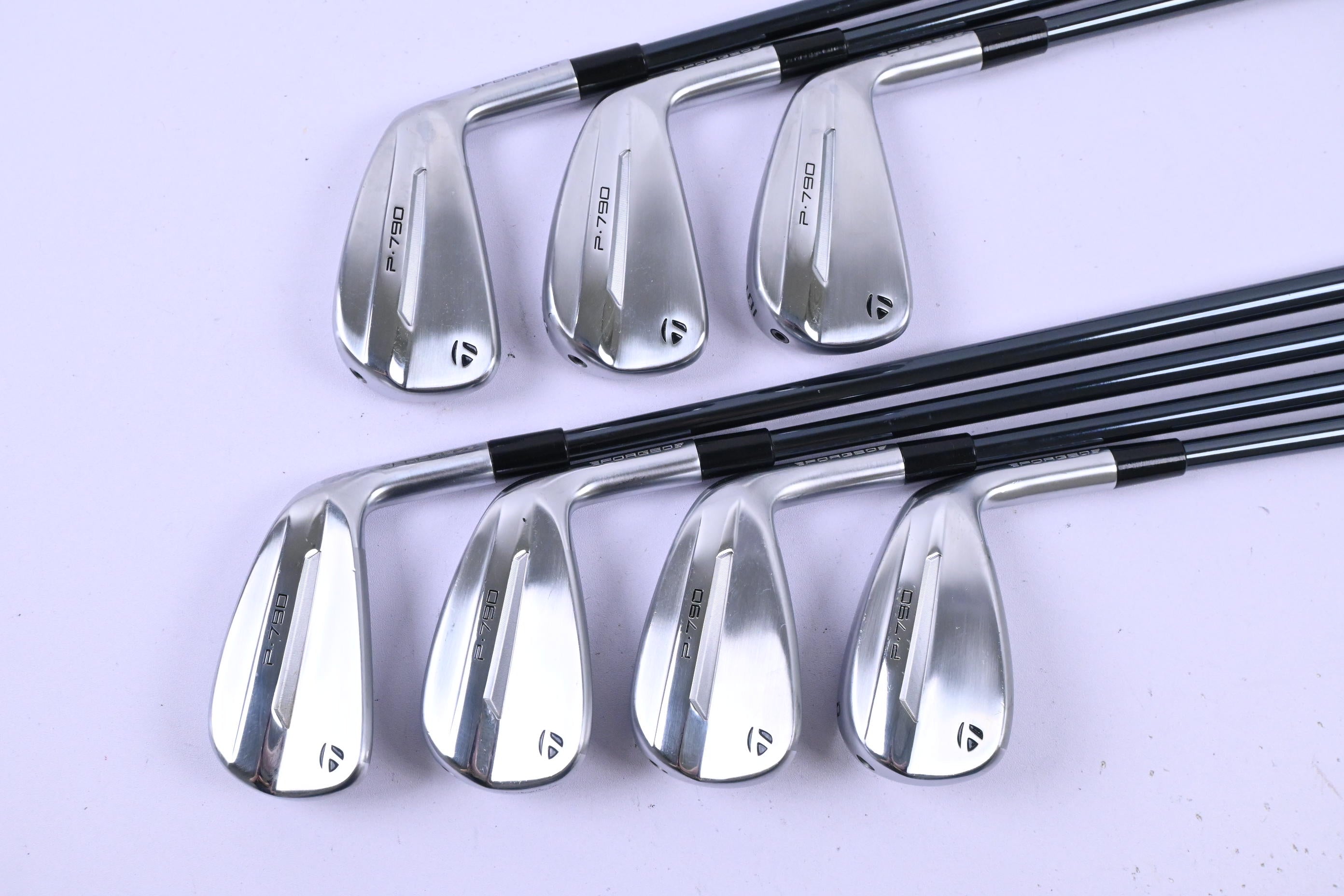 Taylormade P790 2025 Irons / 4-PW / Stiff Flex UST Mamiya Recoil Dart 90 Shafts
