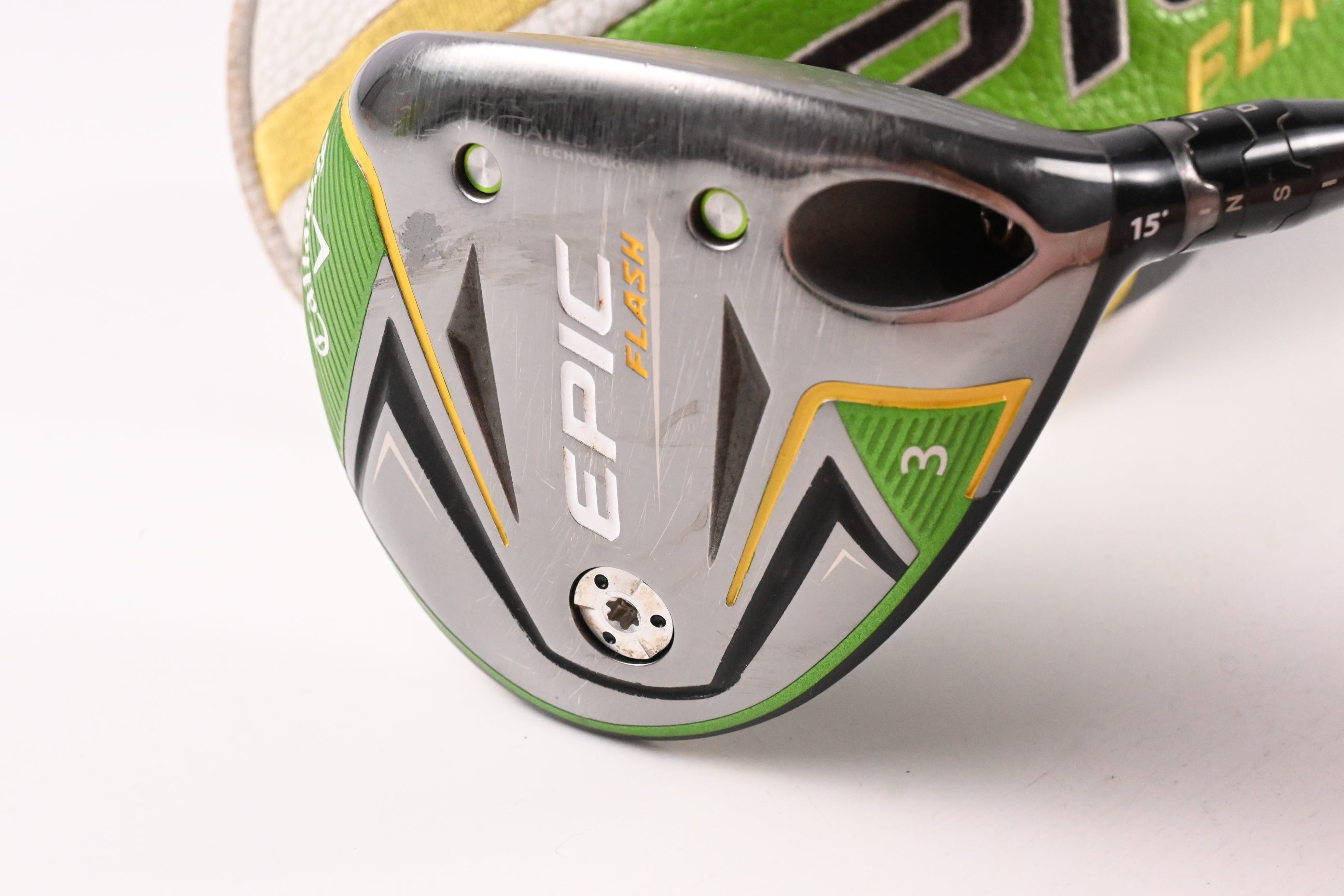 Callaway Epic Flash #3 Wood / 15 Degree / Regular Flex EvenFlow Green 65 Shaft