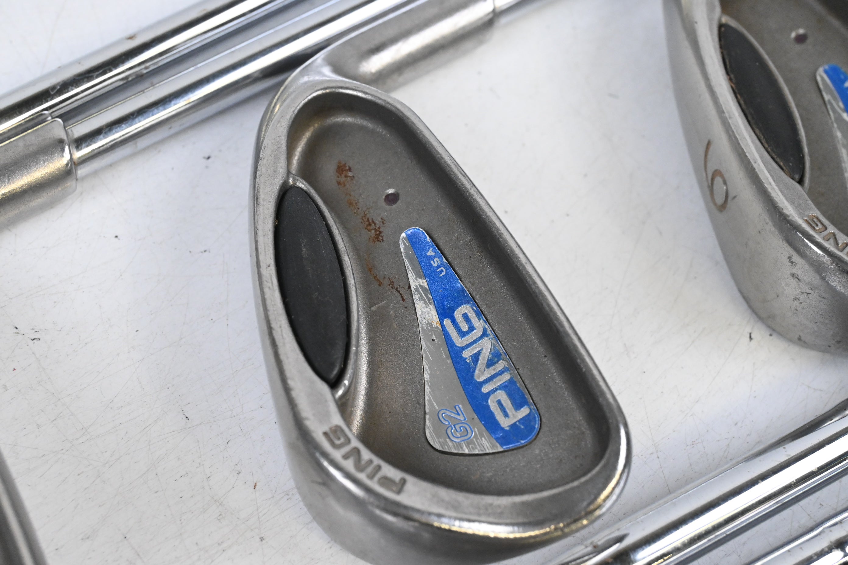 Ping G2 Irons / 3-PW+SW / Maroon Dot / Regular Flex Steel Shafts