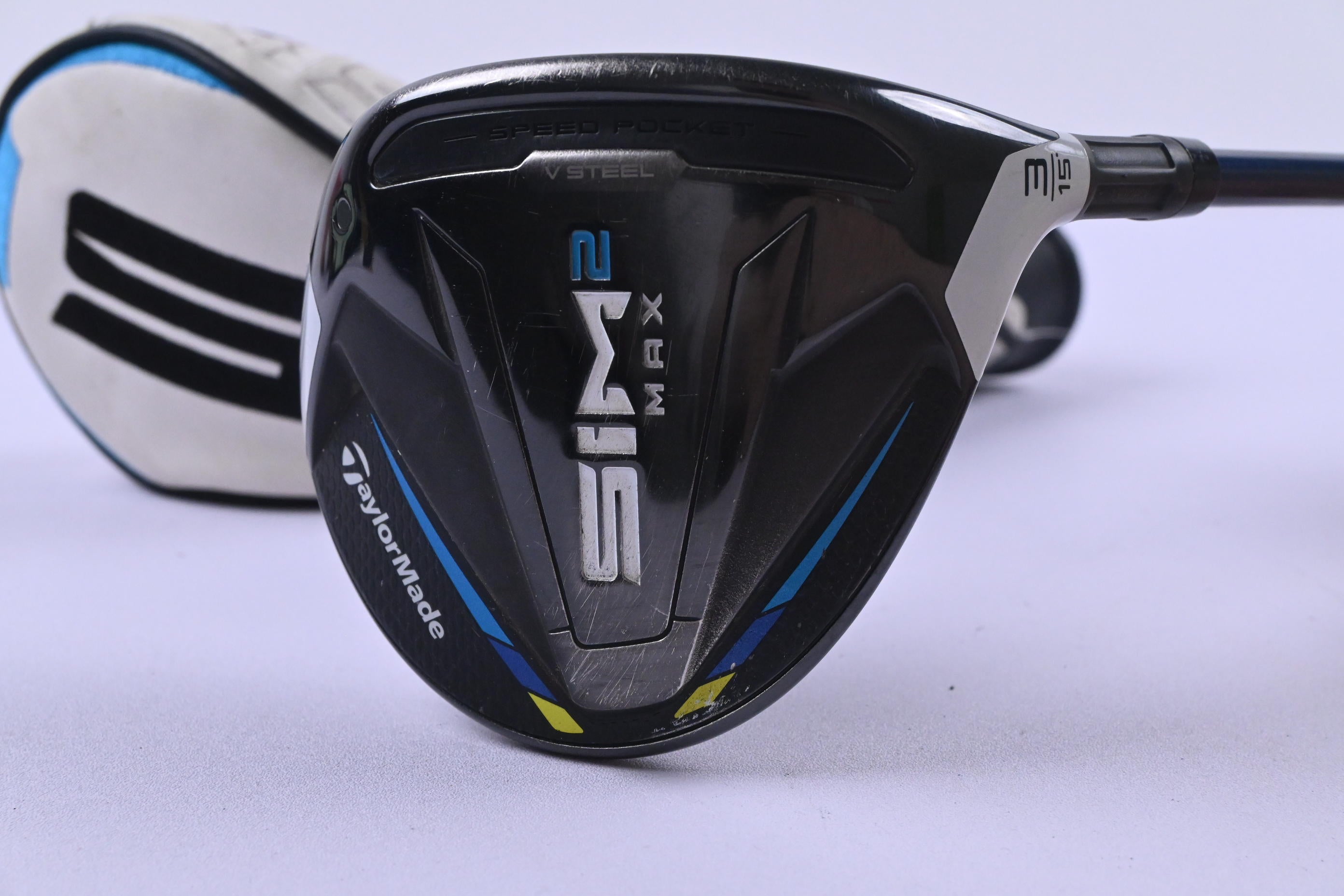 Taylormade SIM2 Max #3 Wood / 15 Degree / Stiff Flex Fujikura Ventus Blue FW 6