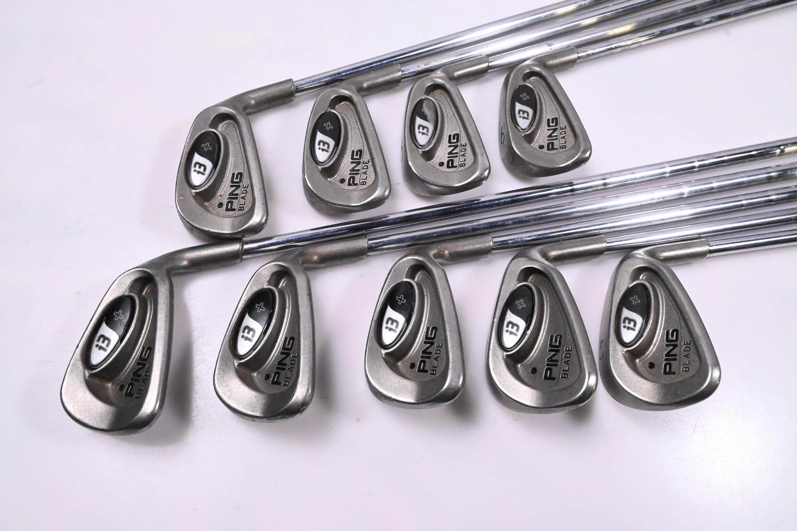 Ping i3+ Irons / 3-PW+SW / Black Dot / Stiff Flex Steel Shafts