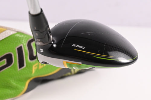 Callaway Epic Flash #3 Wood / 15 Degree / Regular Flex EvenFlow Green 65 Shaft