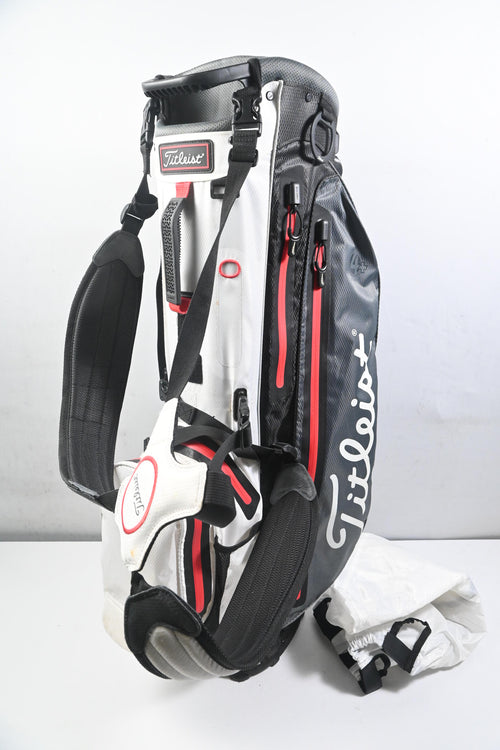 Titleist StaDry 4+ Stand Bag / 4-Way Divider / Grey, White & Red
