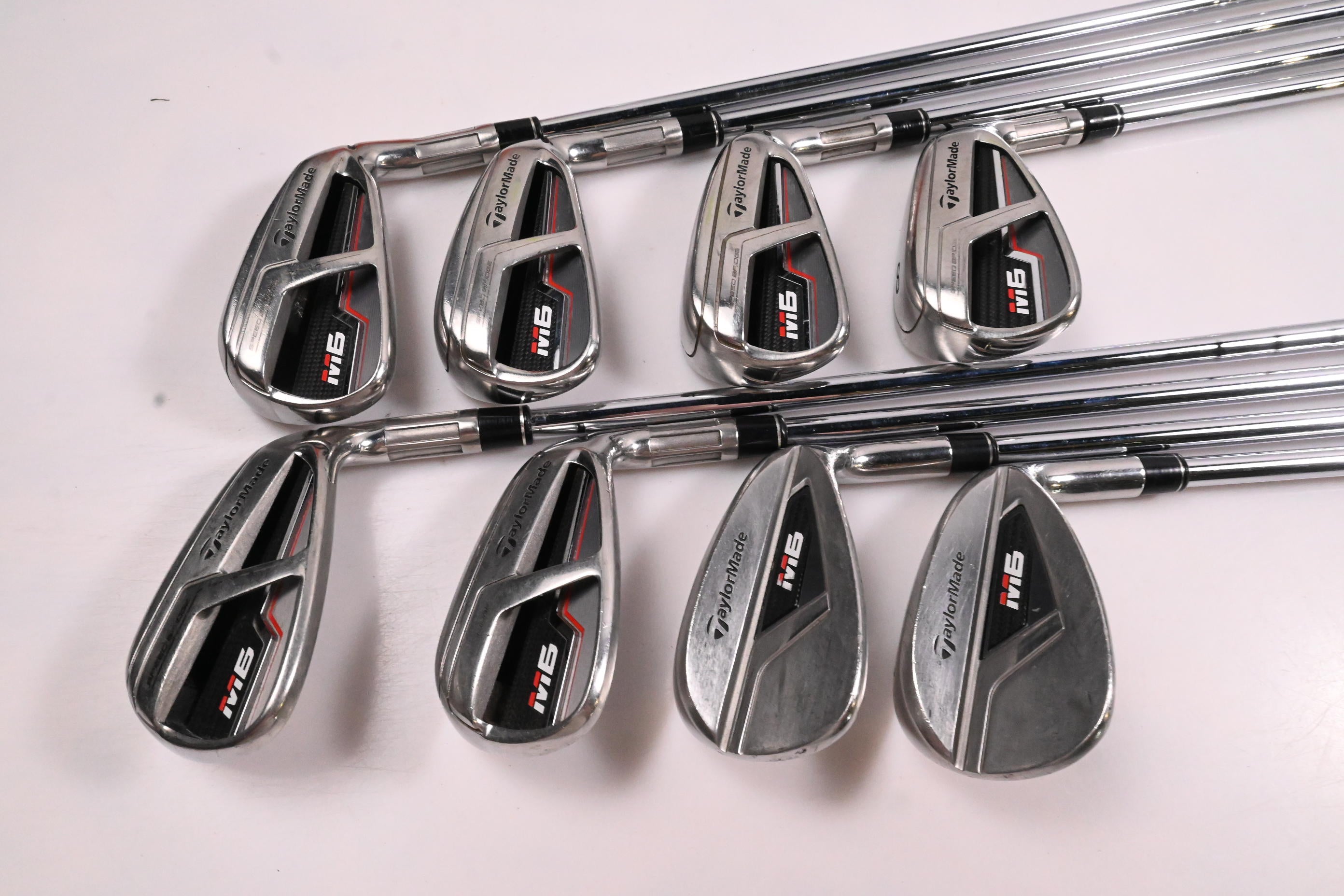 Taylormade M6 Irons / 5-PW+GW+SW / Regular Flex N.S.Pro 840 Shafts