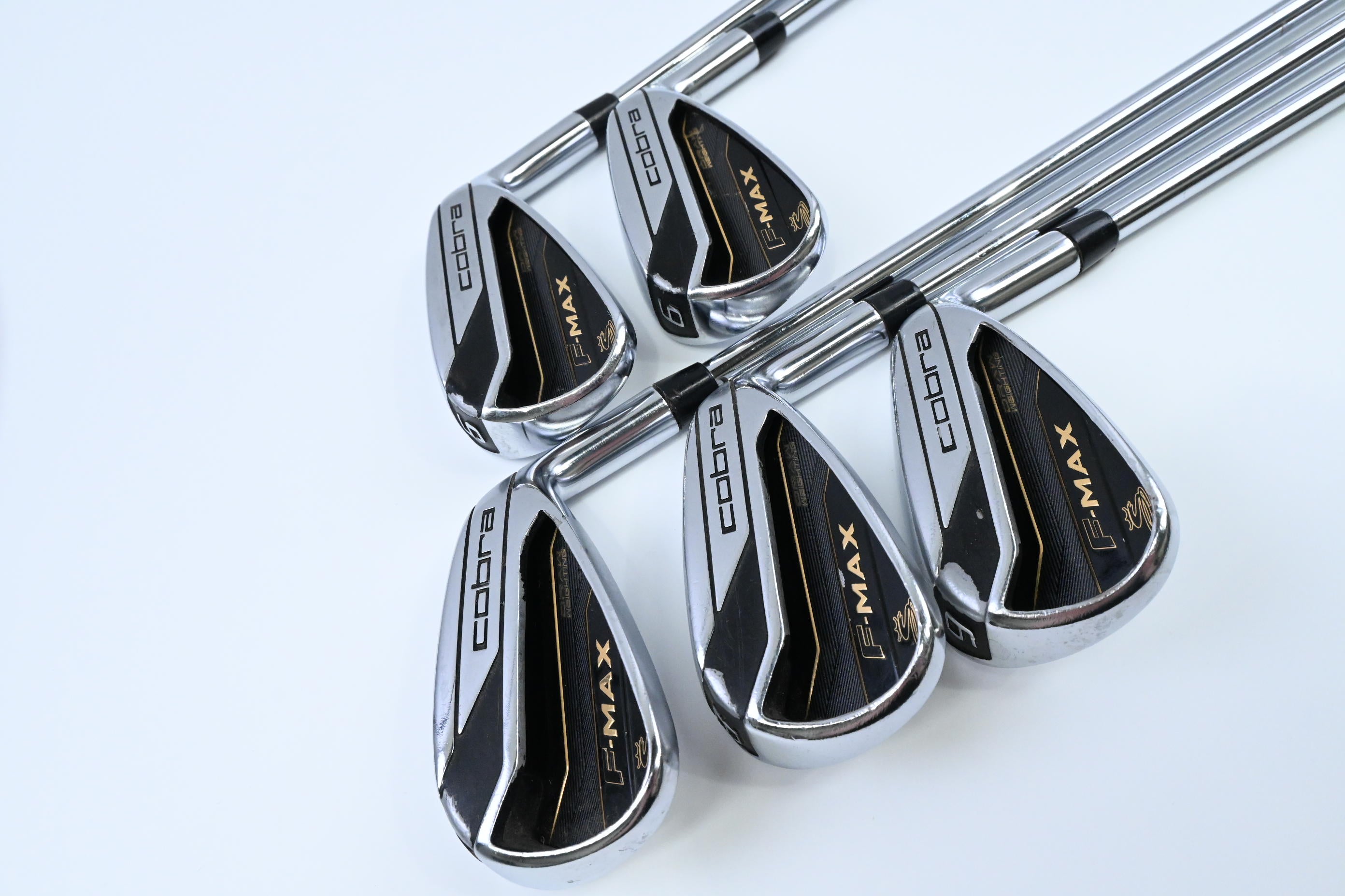 Cobra F-Max Irons / 5-9 / Regular Flex Steel Shafts