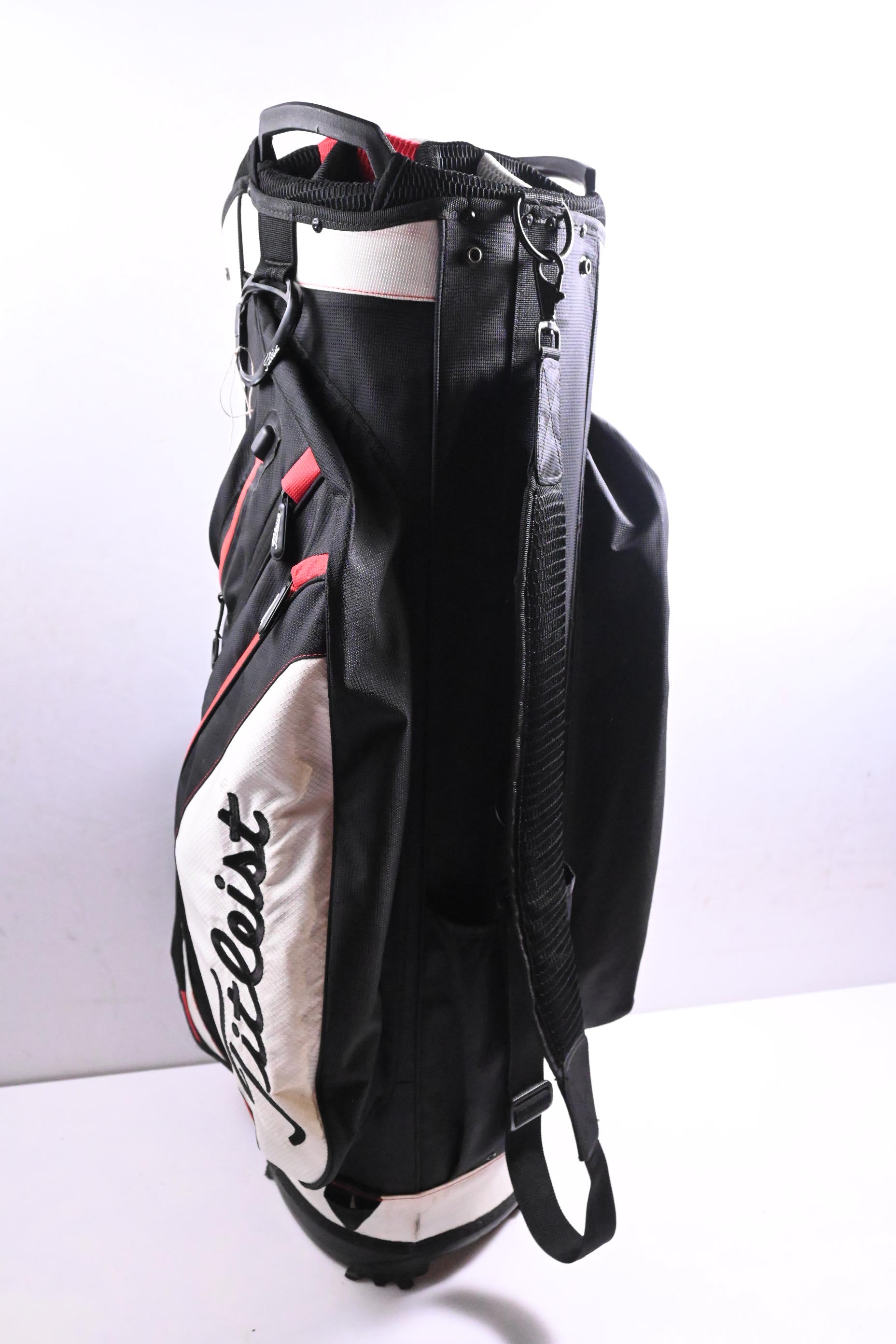 Titleist Cart Bag / 14-Way Divider / Black, White, Red