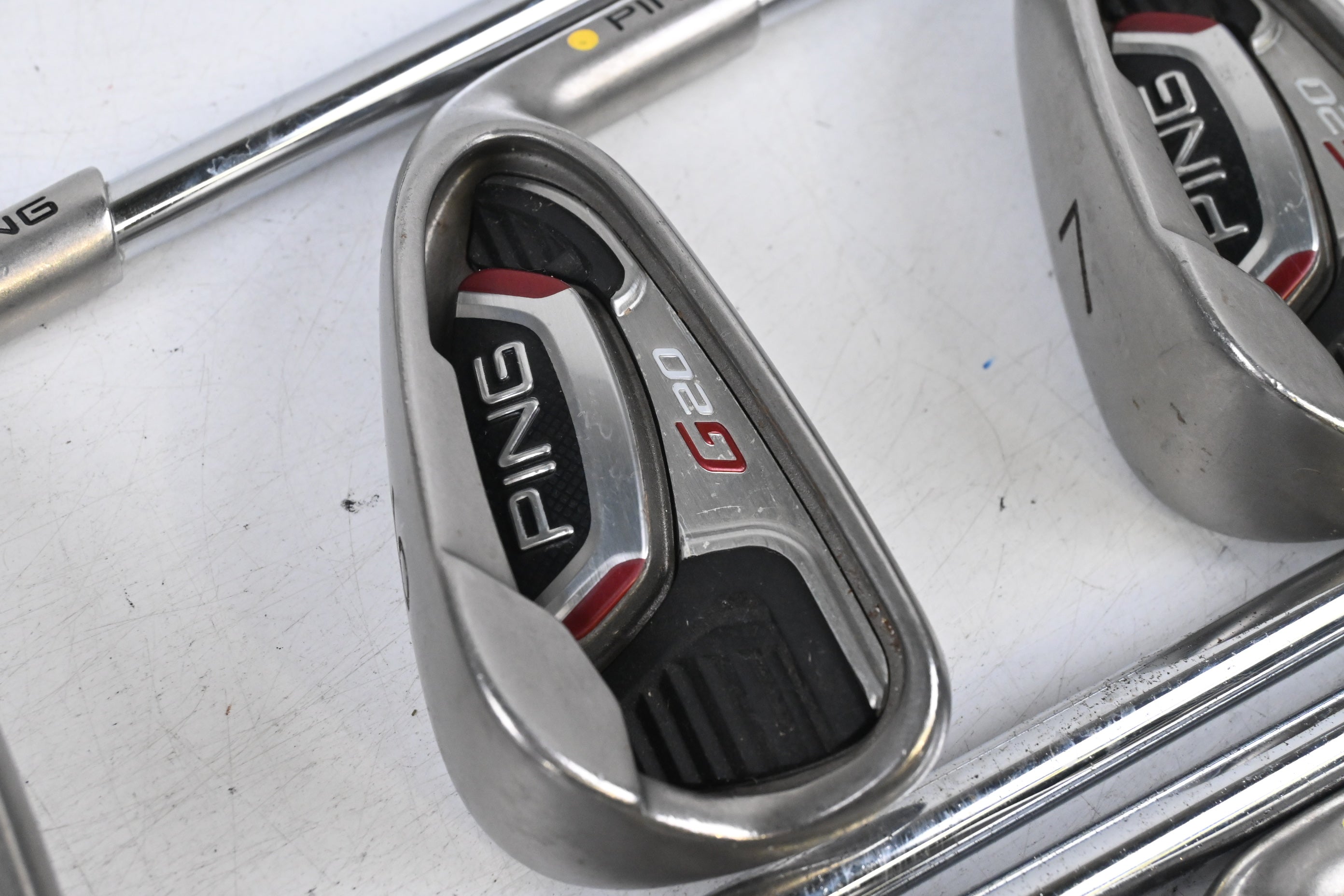Ping G20 Irons / 5-PW+SW / Yellow Dot / Regular Flex Ping CFS Shafts