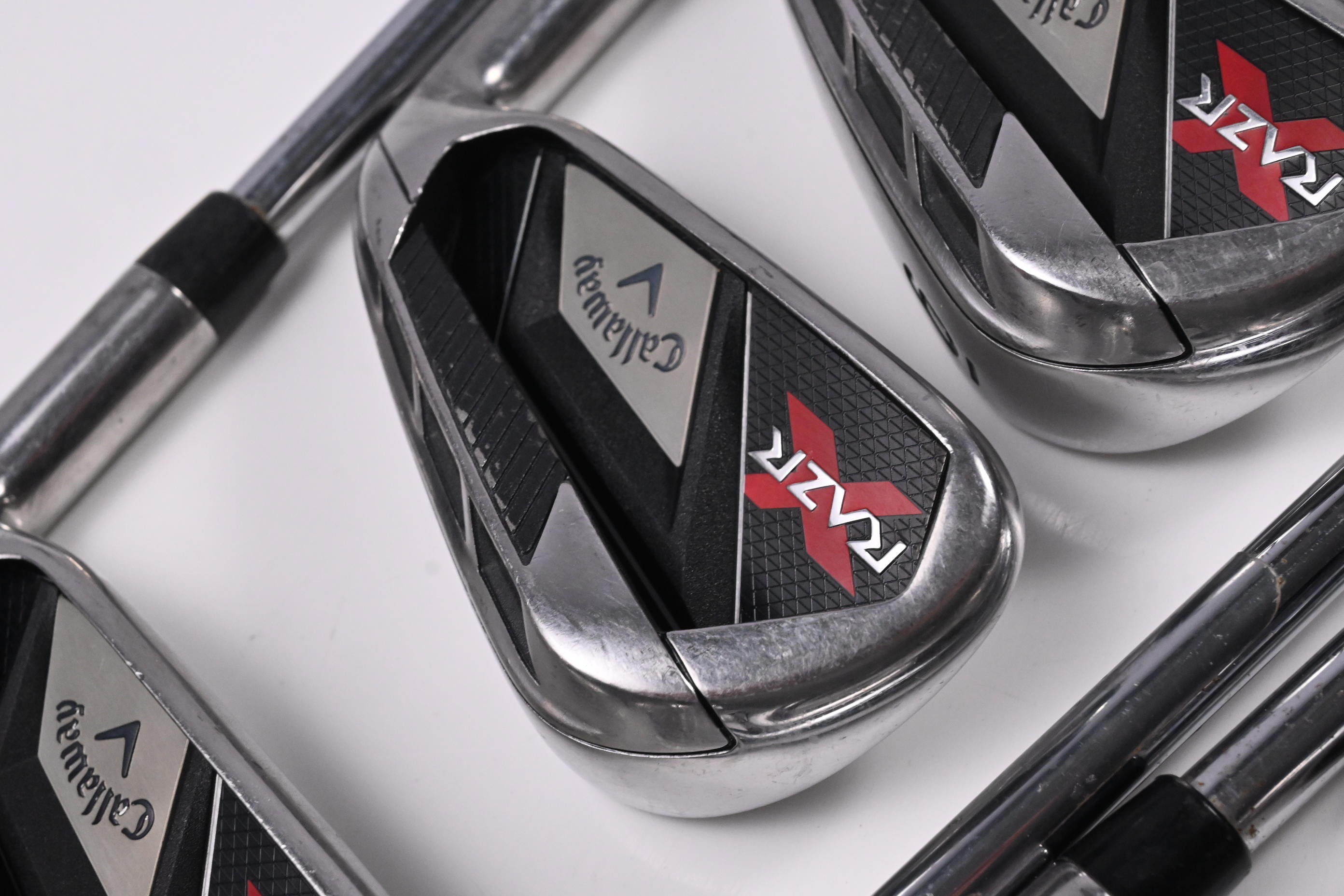 Callaway RAZR X Irons / 4-PW+AW+SW / Stiff Flex Steel Shafts
