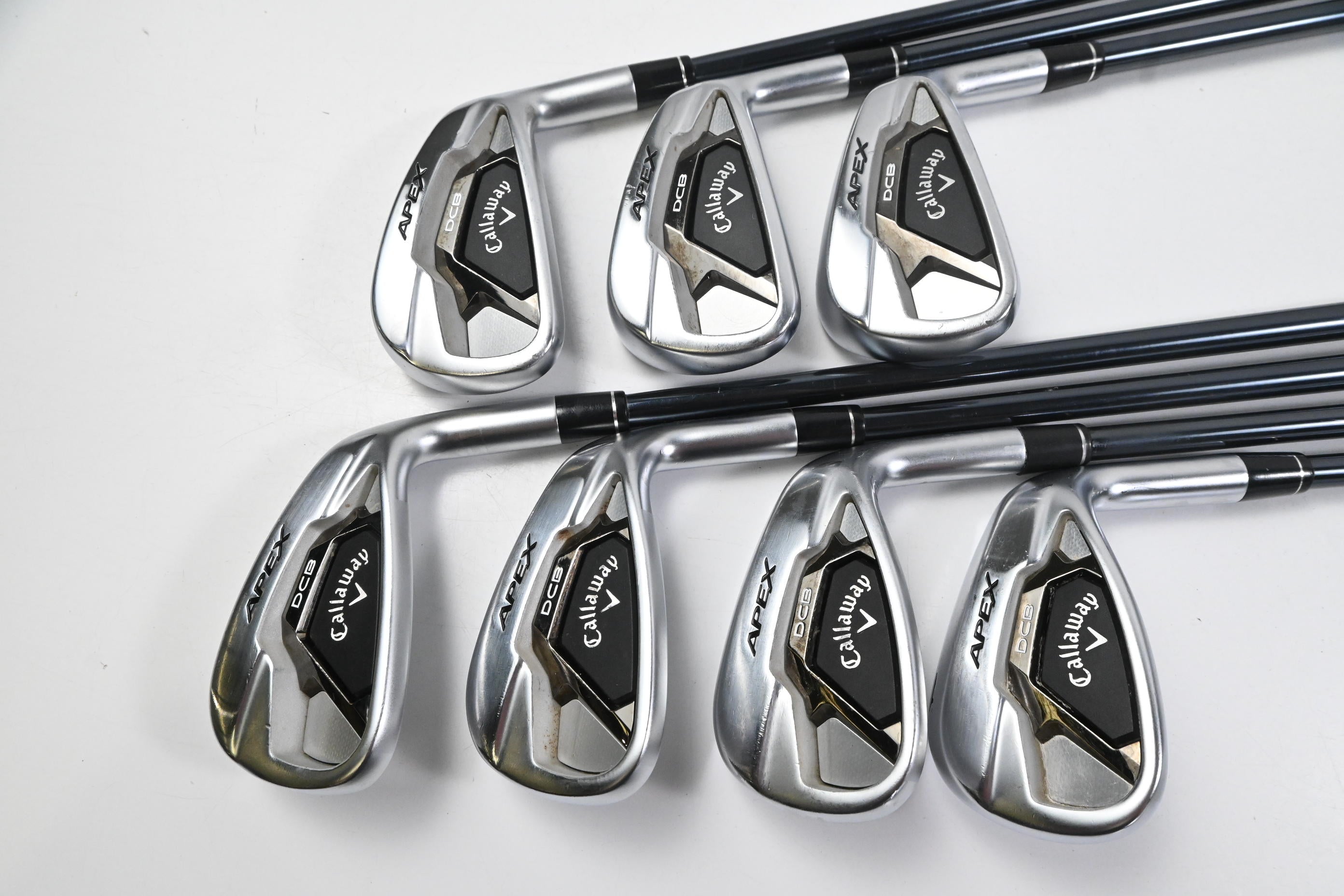 Callaway Apex DCB Irons / 5-PW+GW / Senior Flex UST Mamiya Recoil Dart 75 Shafts