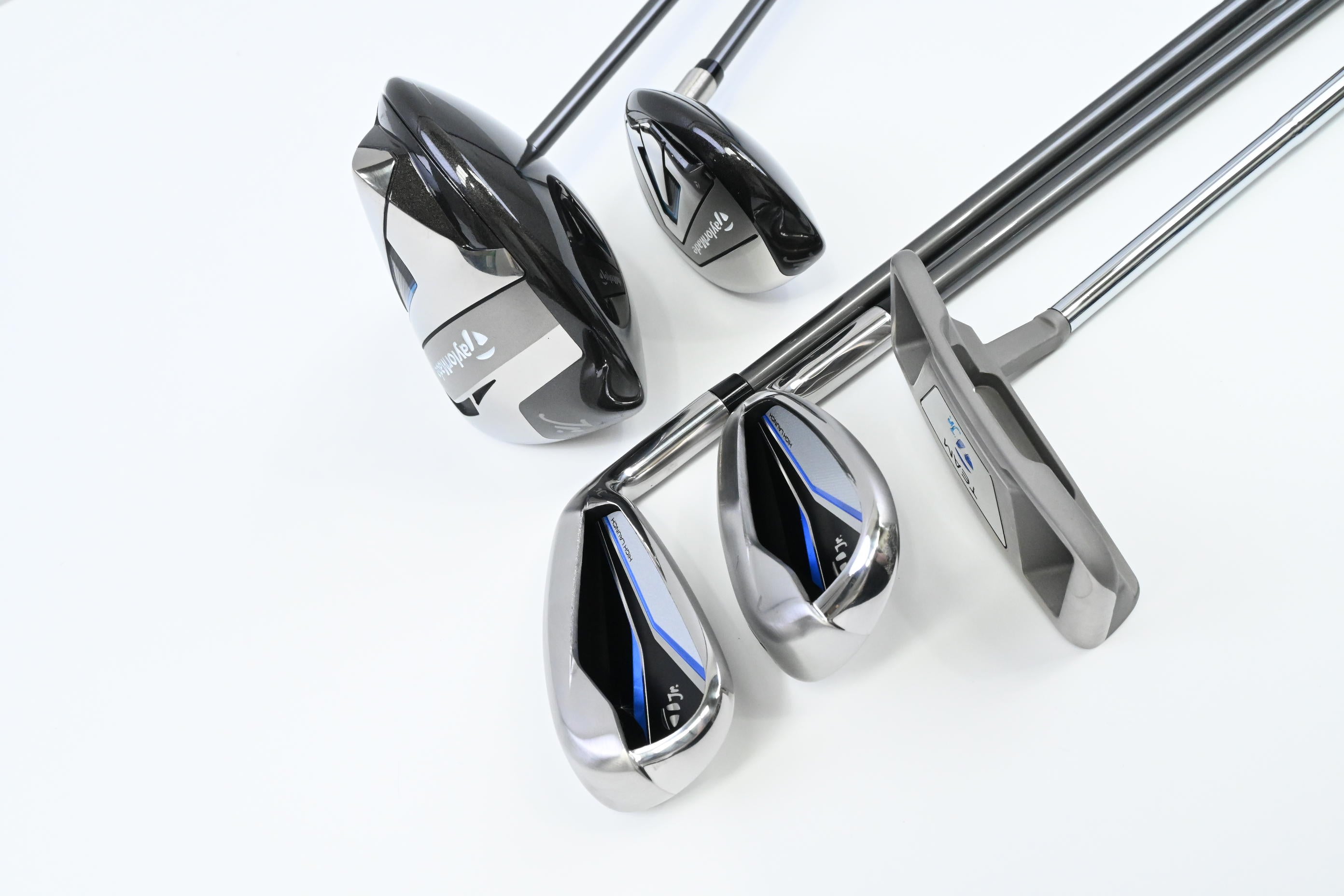 Junior Taylormade Jr Package Set / Wood, Hybrid, Irons, Putter, Bag