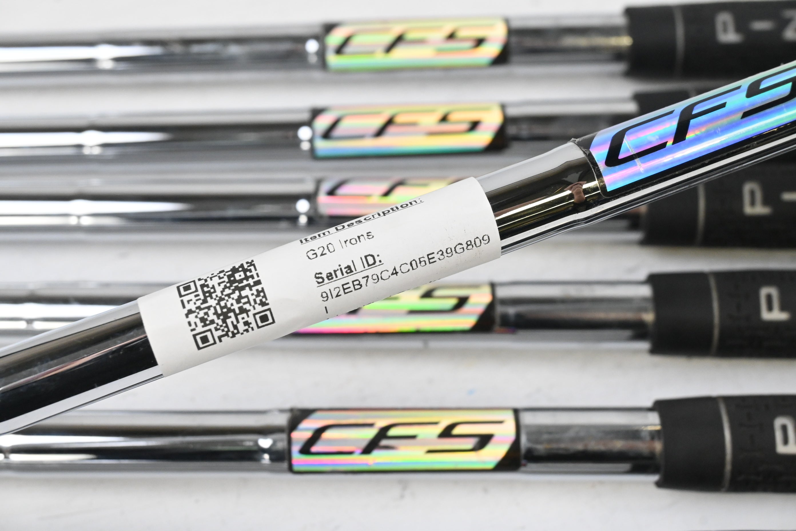 Ping G20 Irons / 5-PW+SW / Yellow Dot / Regular Flex Ping CFS Shafts