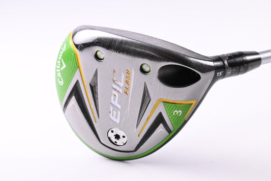 Callaway Epic Flash #3 Wood / 15 Degree / Regular Flex Evenflow Green 65 Shaft