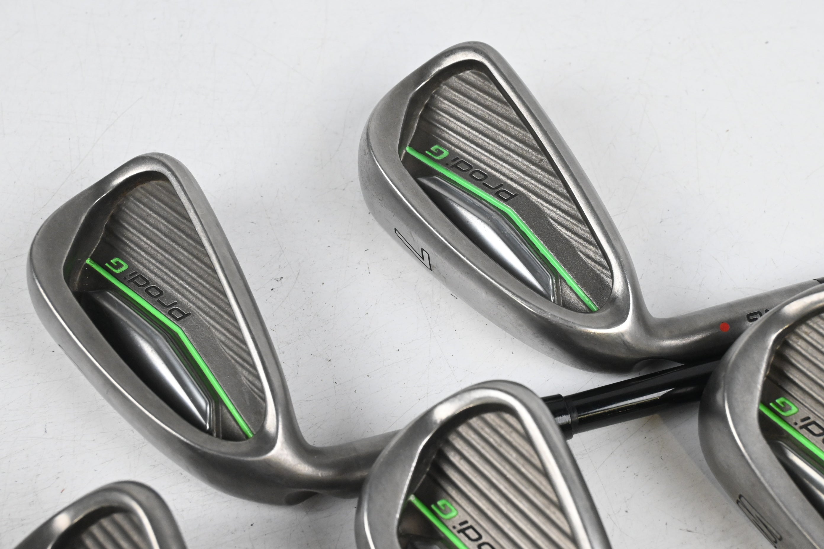 Left Hand Junior Prodi G Irons / 6-PW / Orange Dot / Junior Flex Ping Prodi G Shafts