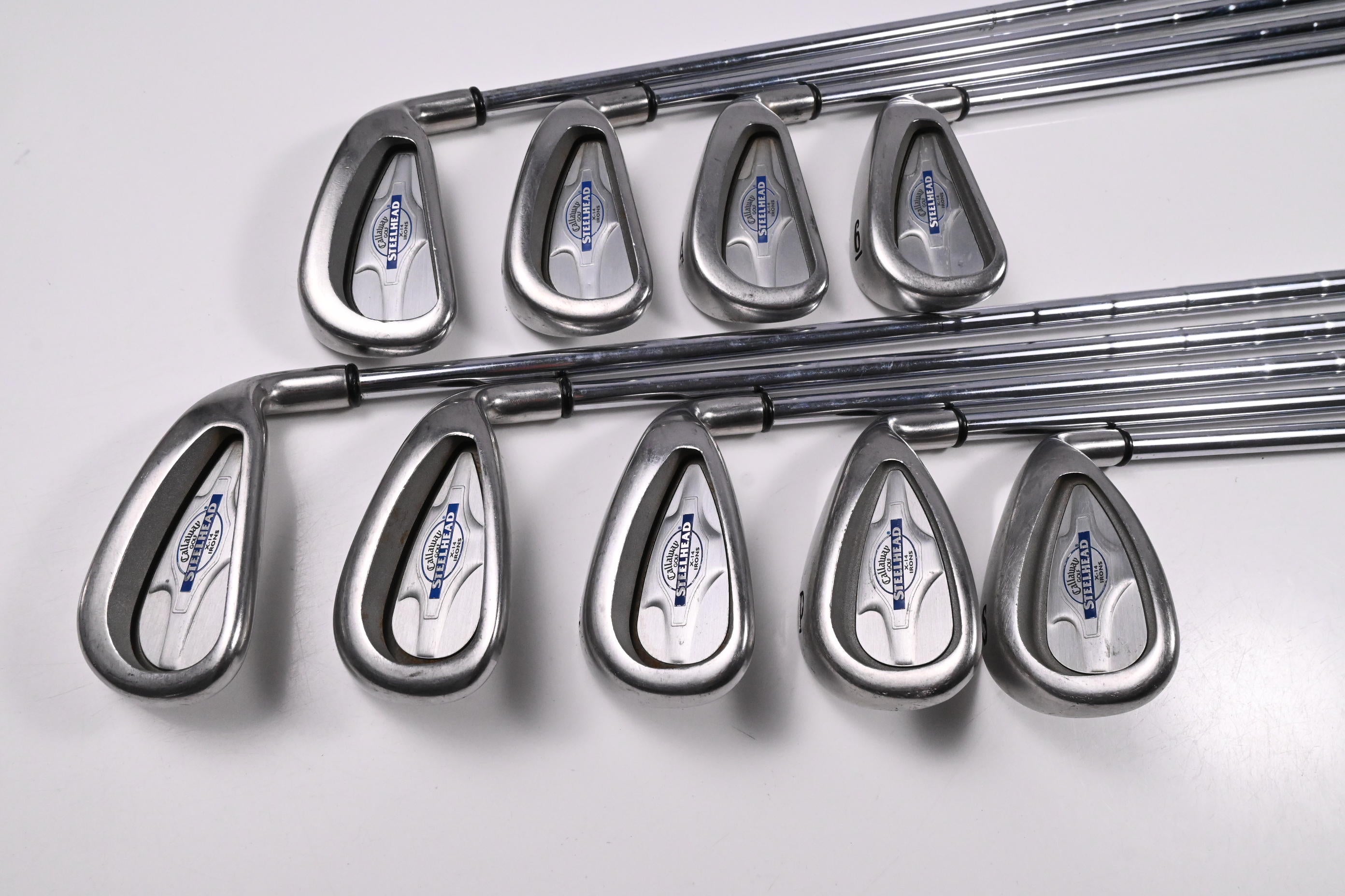 Callaway X-14 Irons / 3-PW+SW / Uniflex Callaway Steelhead Shafts