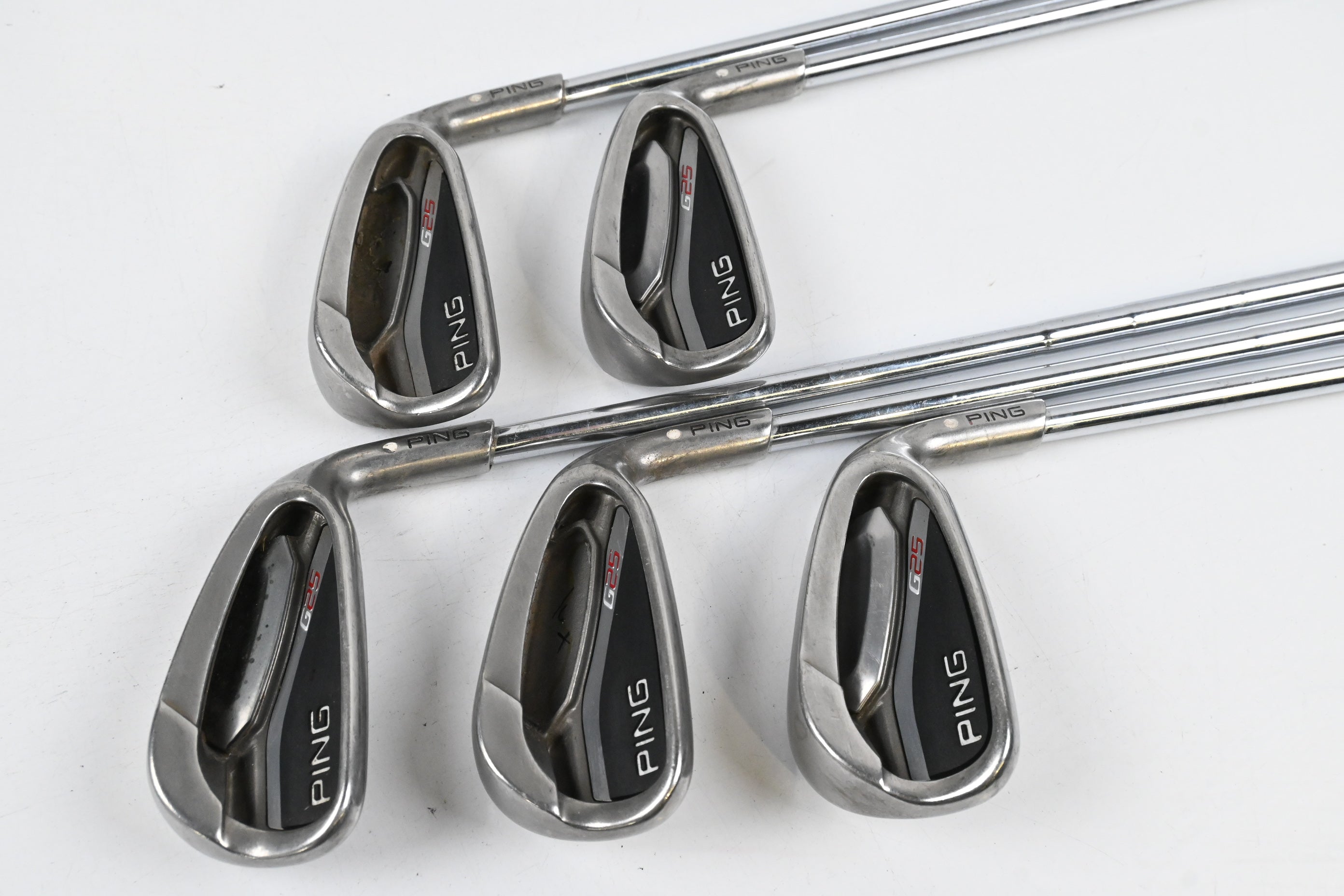 Ping G25 Irons / 5-9i / Wite Dot / Stiff Flex Ping CFS Shafts