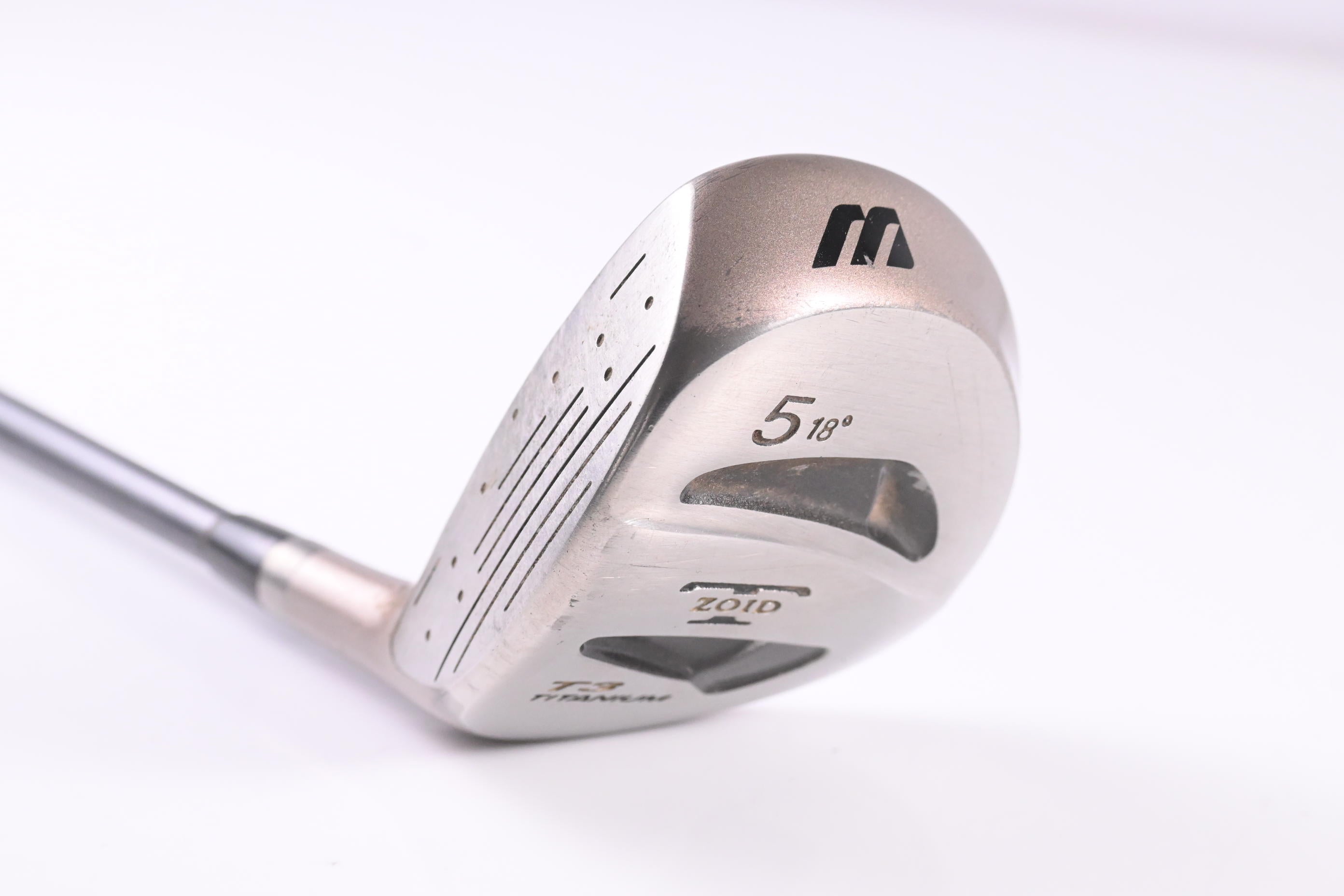 Left Hand Mizuno T-Zoid Forged #5 Wood / 18 Degree / Stiff Flex Technoflex Gold
