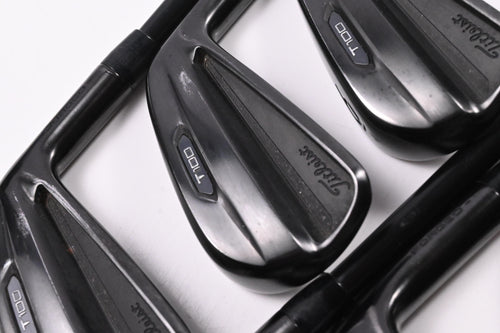 Titleist T100 Ltd Edition Black Irons / 4-9i / Stiff Flex Project X LZ Shafts