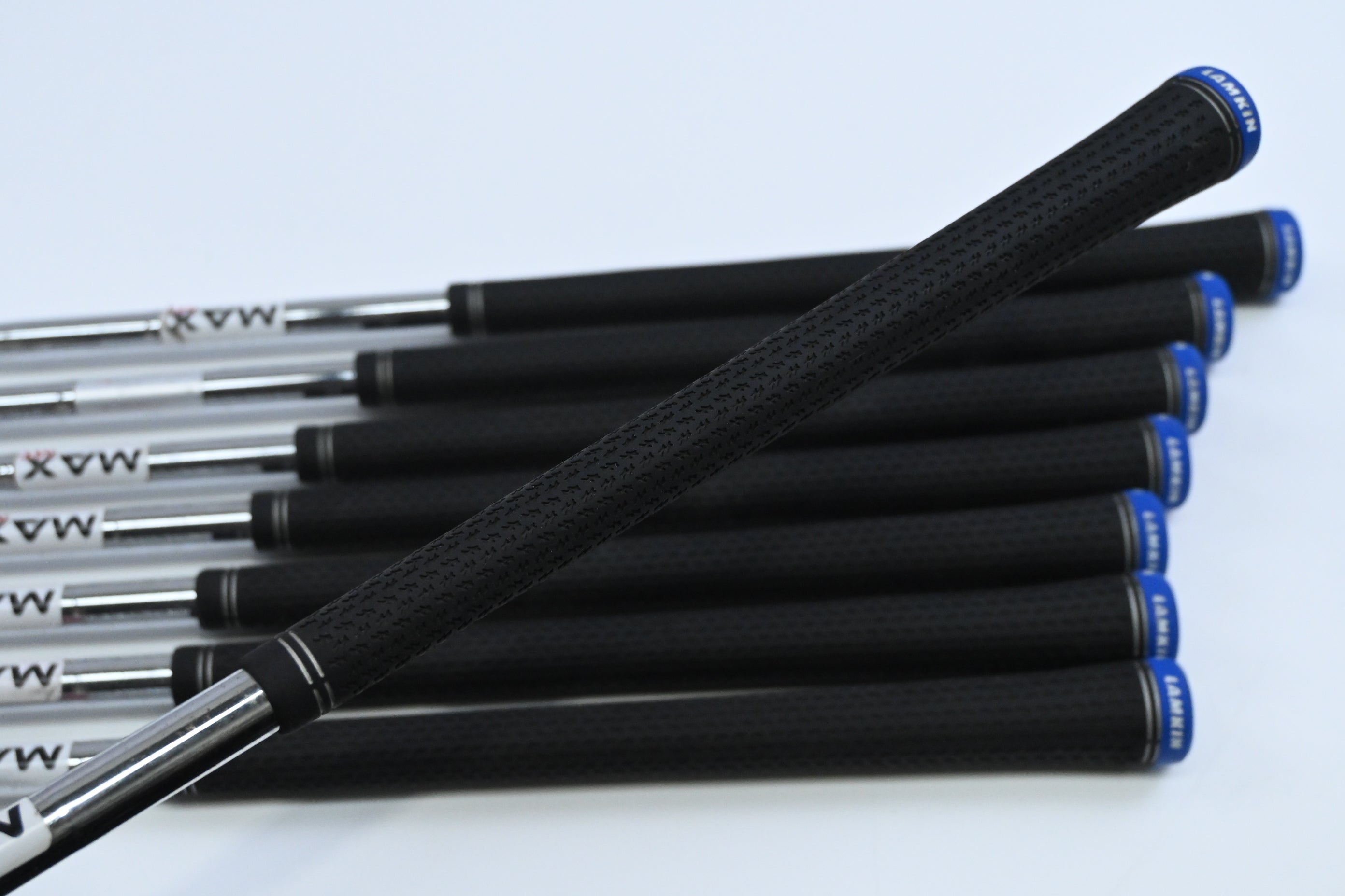Left Hand Taylormade Qi Irons / 5-PW+AW+SW / Regular Flex KBS Max MT 85 Shafts
