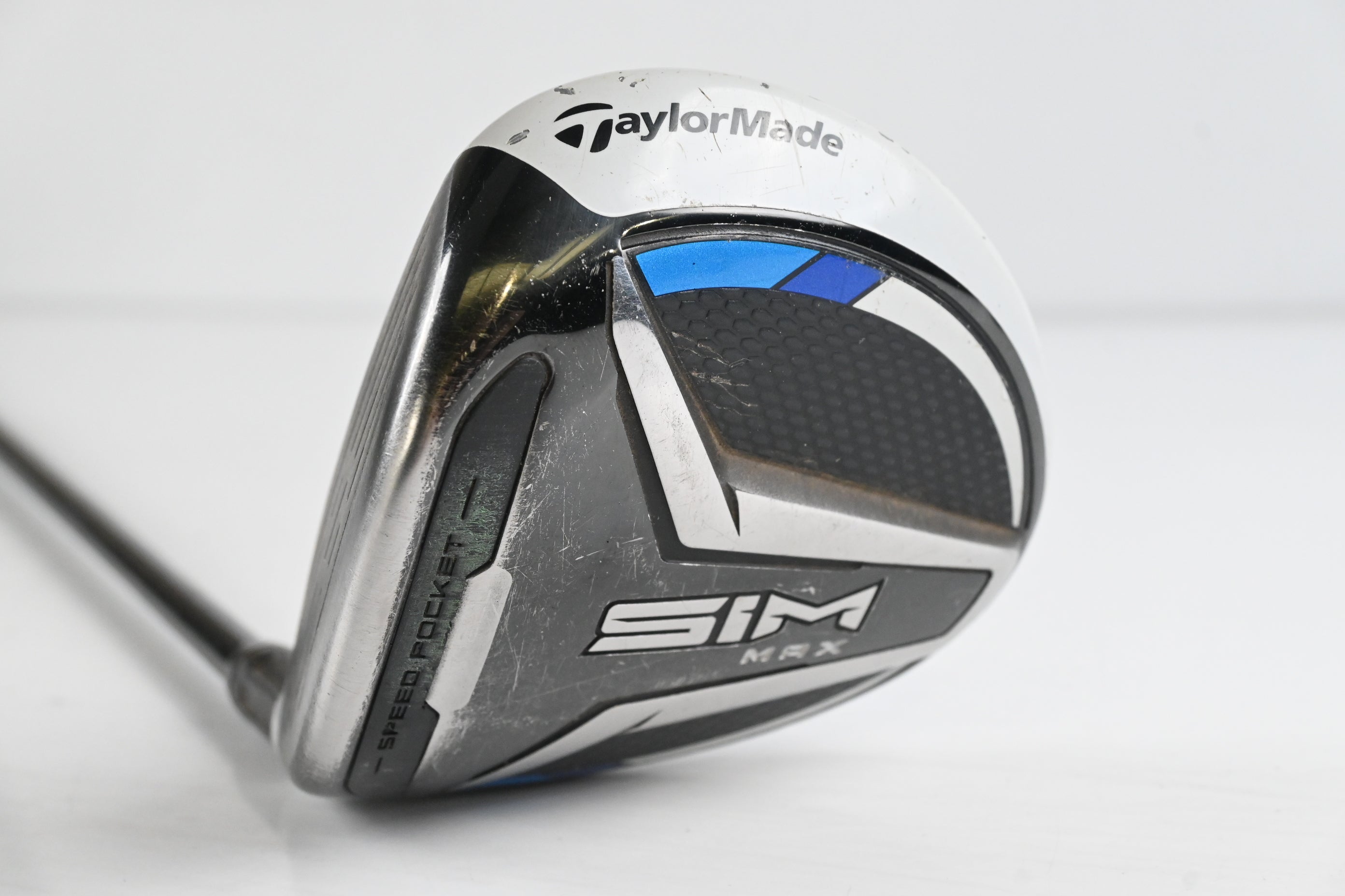 Left Hand Taylormade SIM Max #3 Wood / 15 Degree / Stiff Flex HZRDUS Smoke RDX