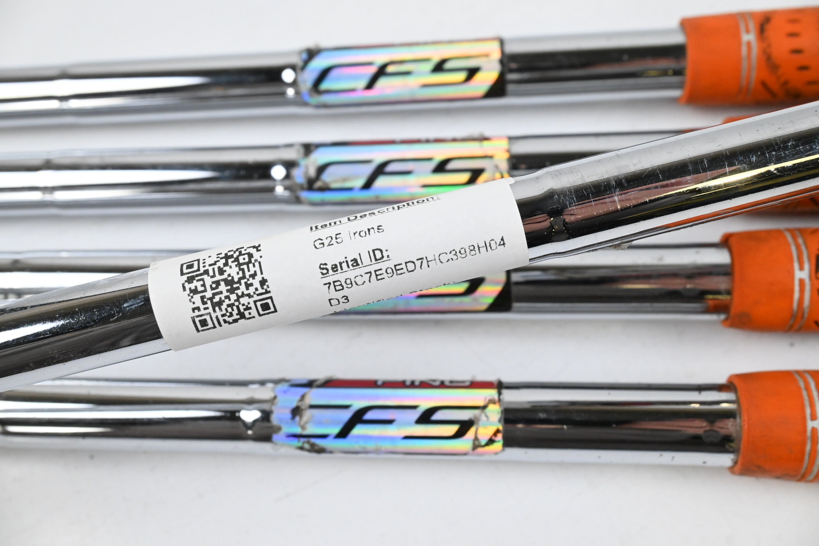 Ping G25 Irons / 5-9i / Wite Dot / Stiff Flex Ping CFS Shafts