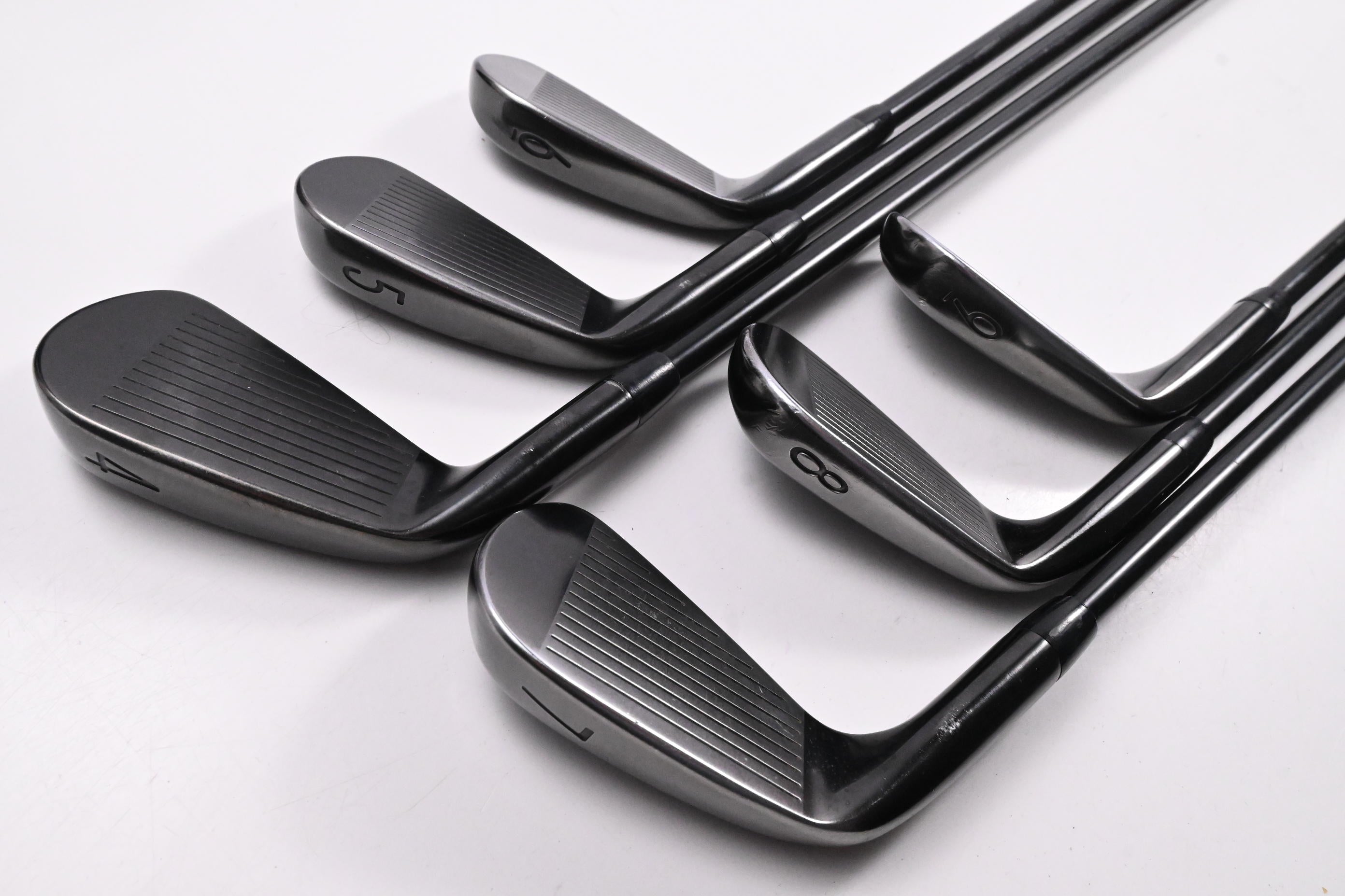 Titleist T100 Ltd Edition Black Irons / 4-9i / Stiff Flex Project X LZ Shafts
