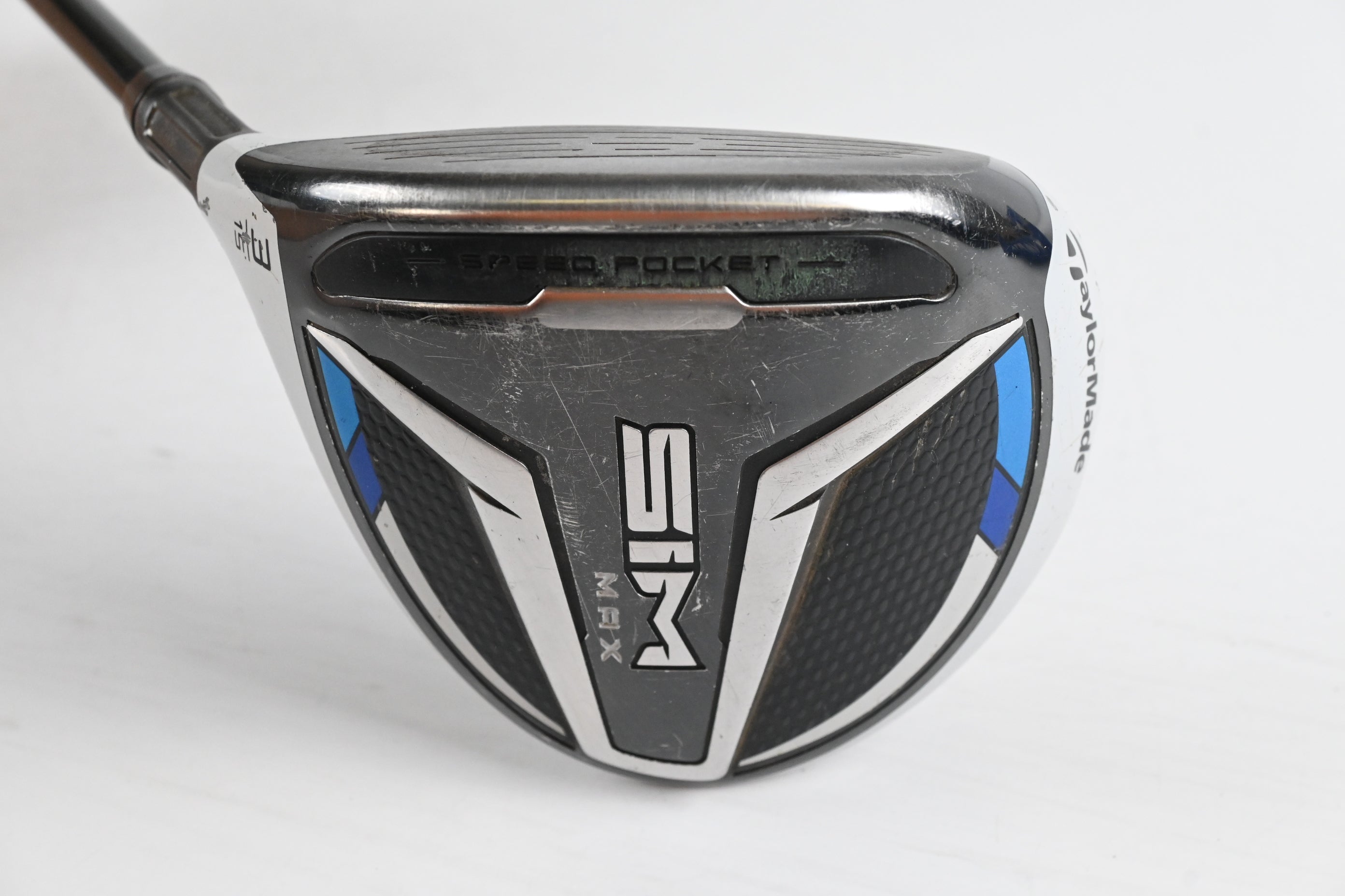 Left Hand Taylormade SIM Max #3 Wood / 15 Degree / Stiff Flex HZRDUS Smoke RDX
