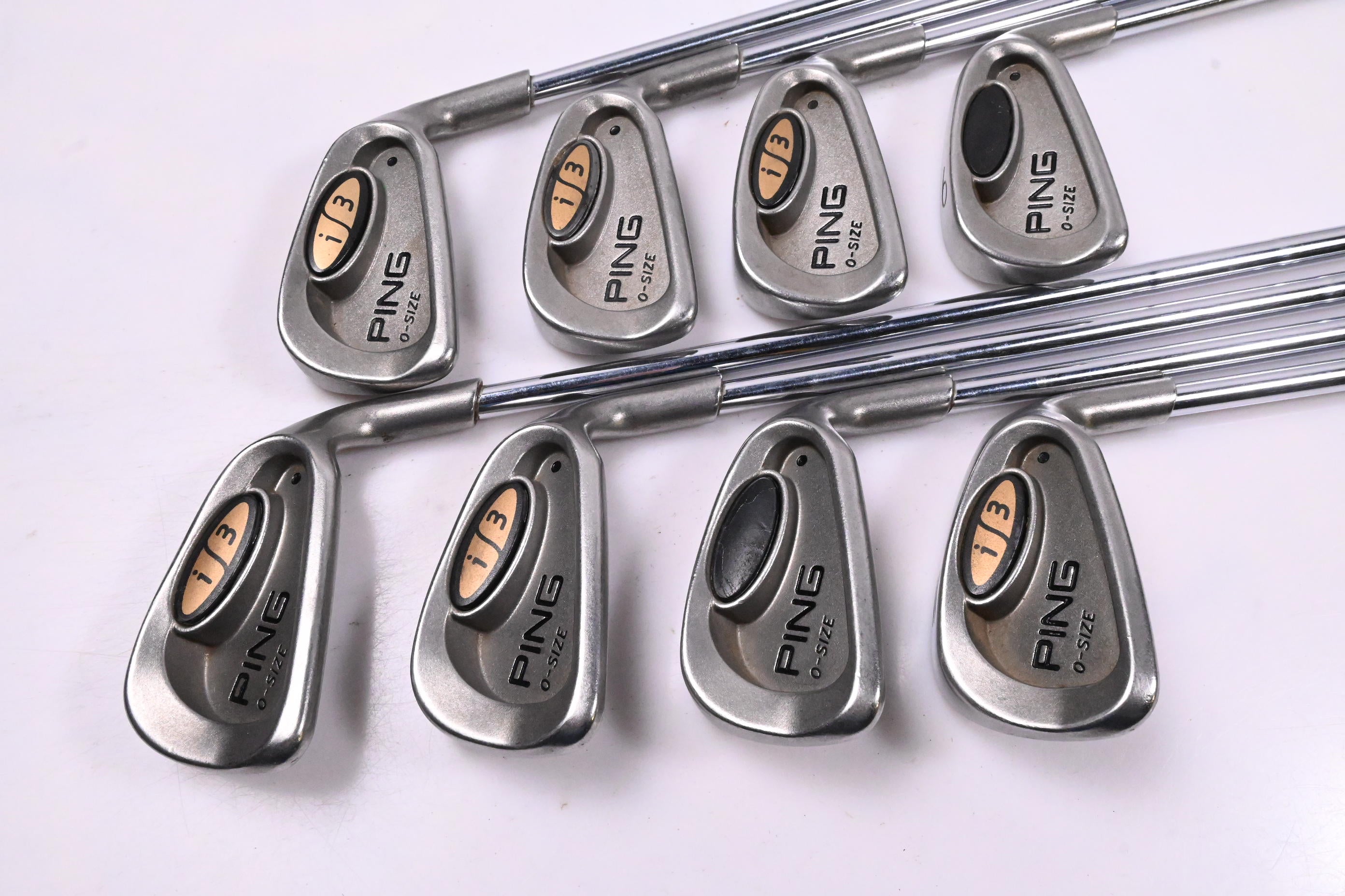 Ping i3 O-Size Irons / 3-PW / Black Dot / Stiff Flex Ping JZ Shafts